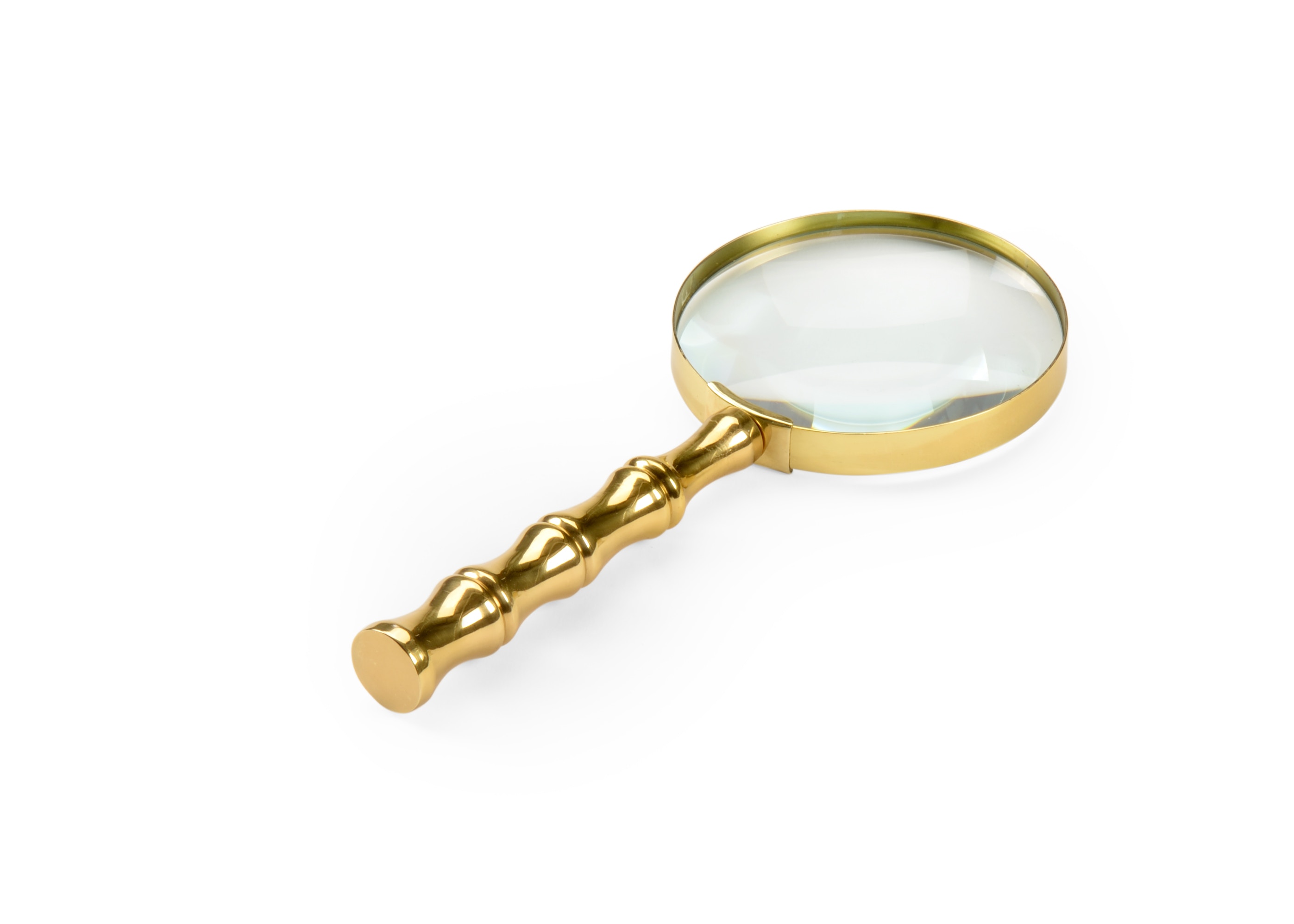  Bamboo Magnifier - Brass 