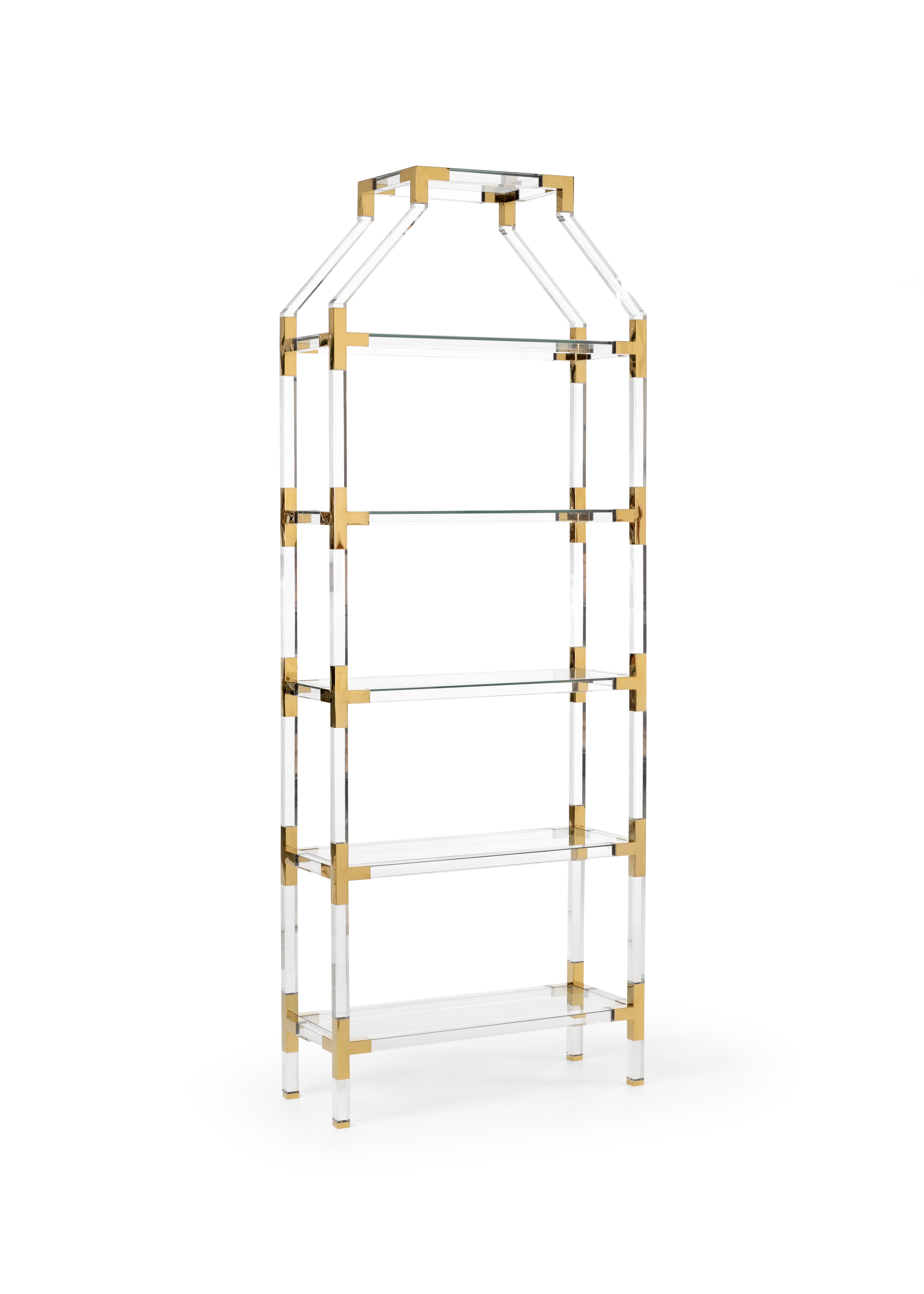 CHELSEA HOUSE Gainsboro Etagere - Brass 384976