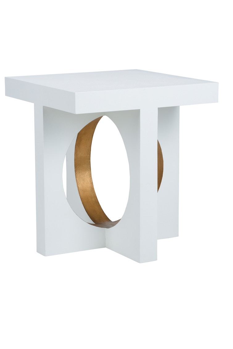 CHELSEA HOUSE Swoop Side Table - White 385354