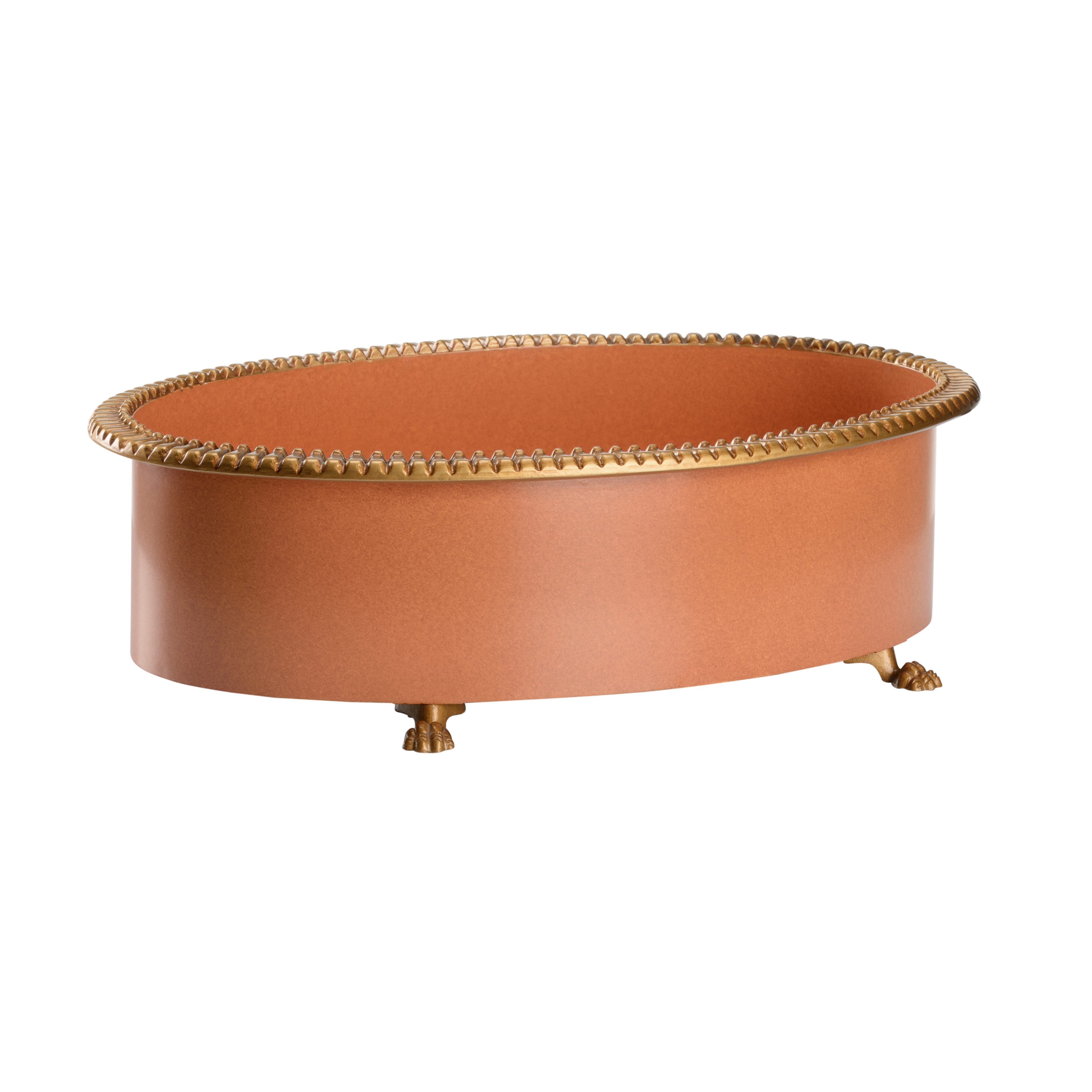  Pie Crust Cachepot - Salmon (Lg) 385553
