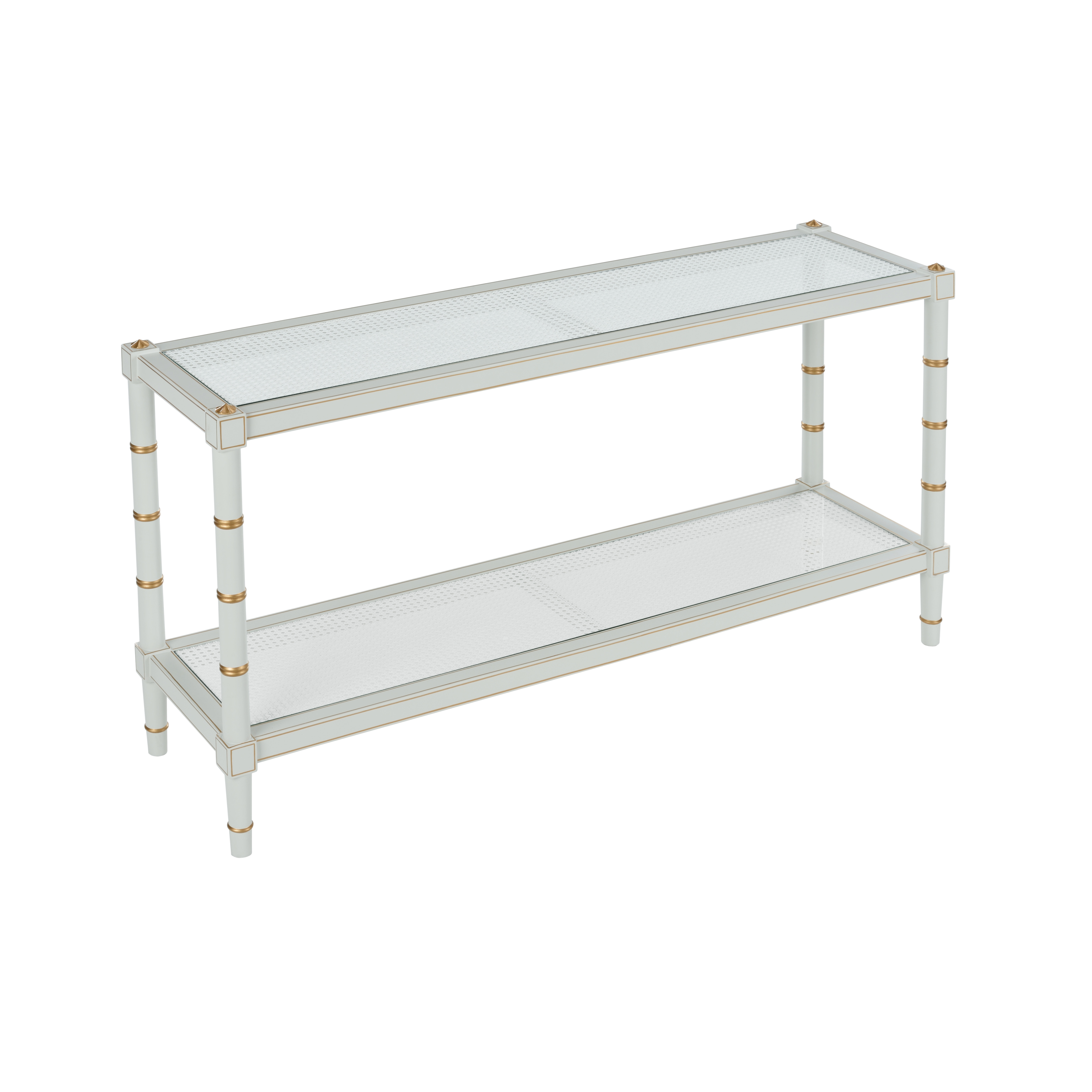 CHELSEA HOUSE Conner Cane Console - Gray 385714