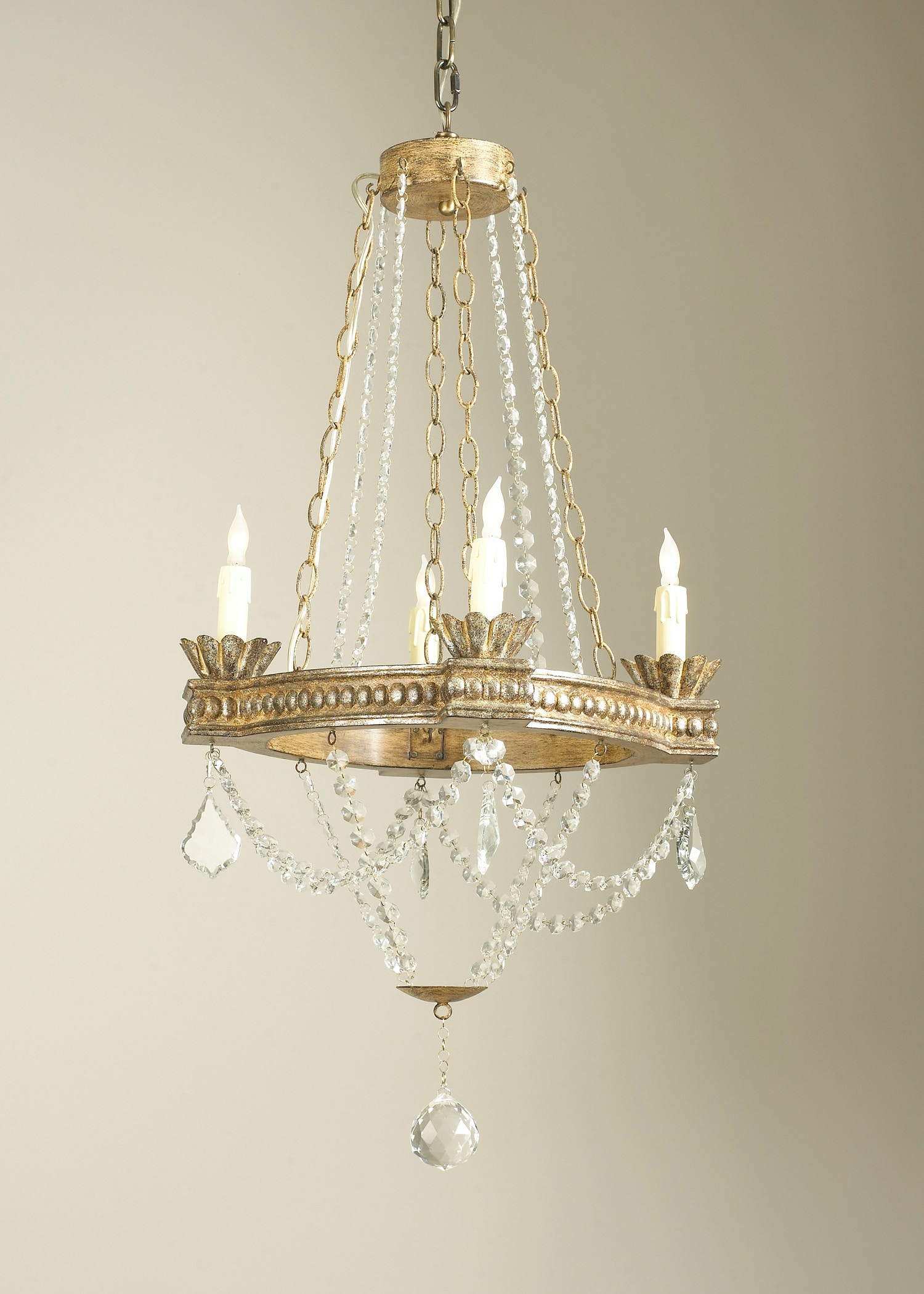Chelsea House Ceiling Lights Meredith Chandelier 68017 - White