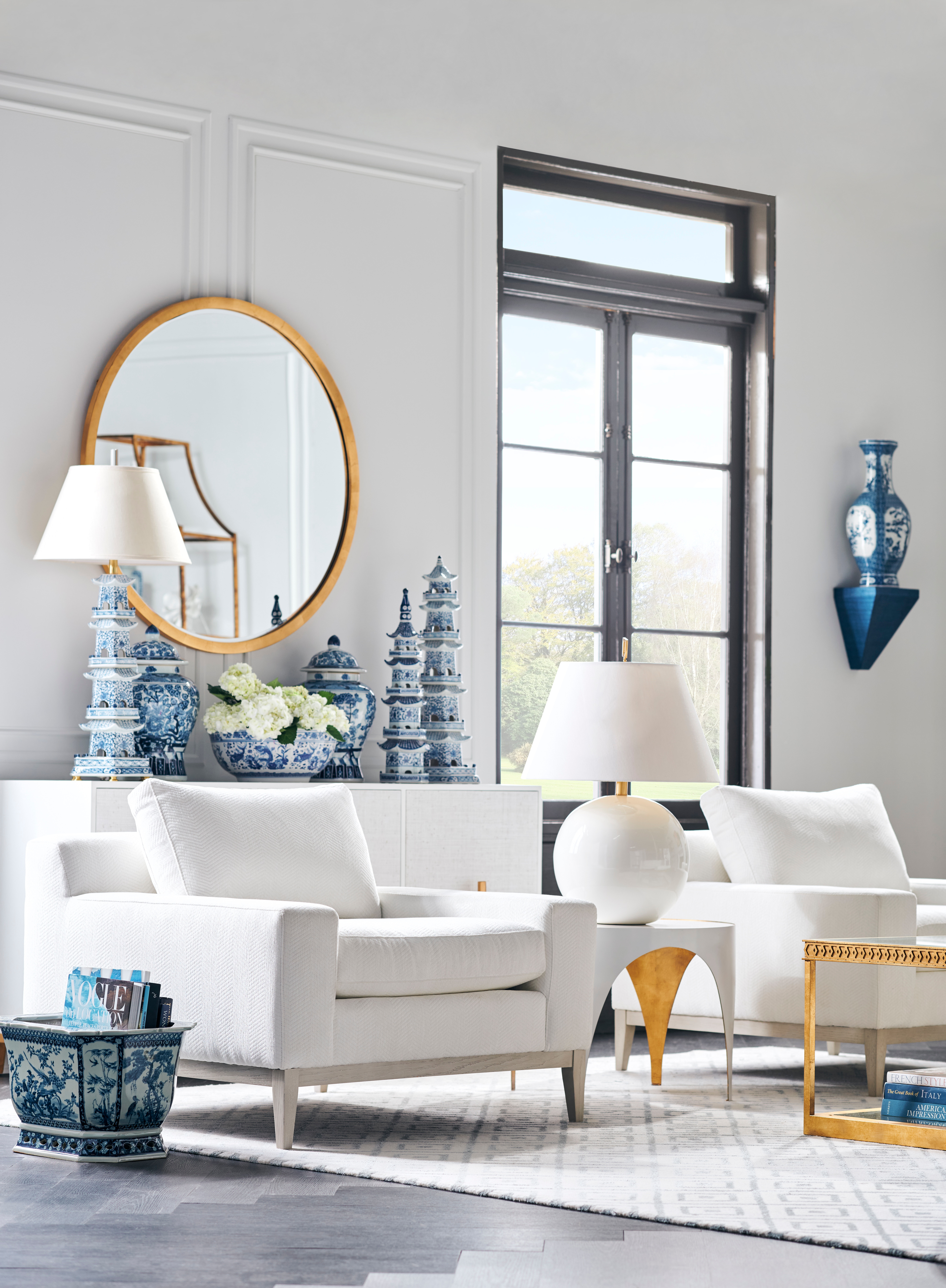 Chelsea House 69042 Table and Floor Lamps Morrow Lamp White