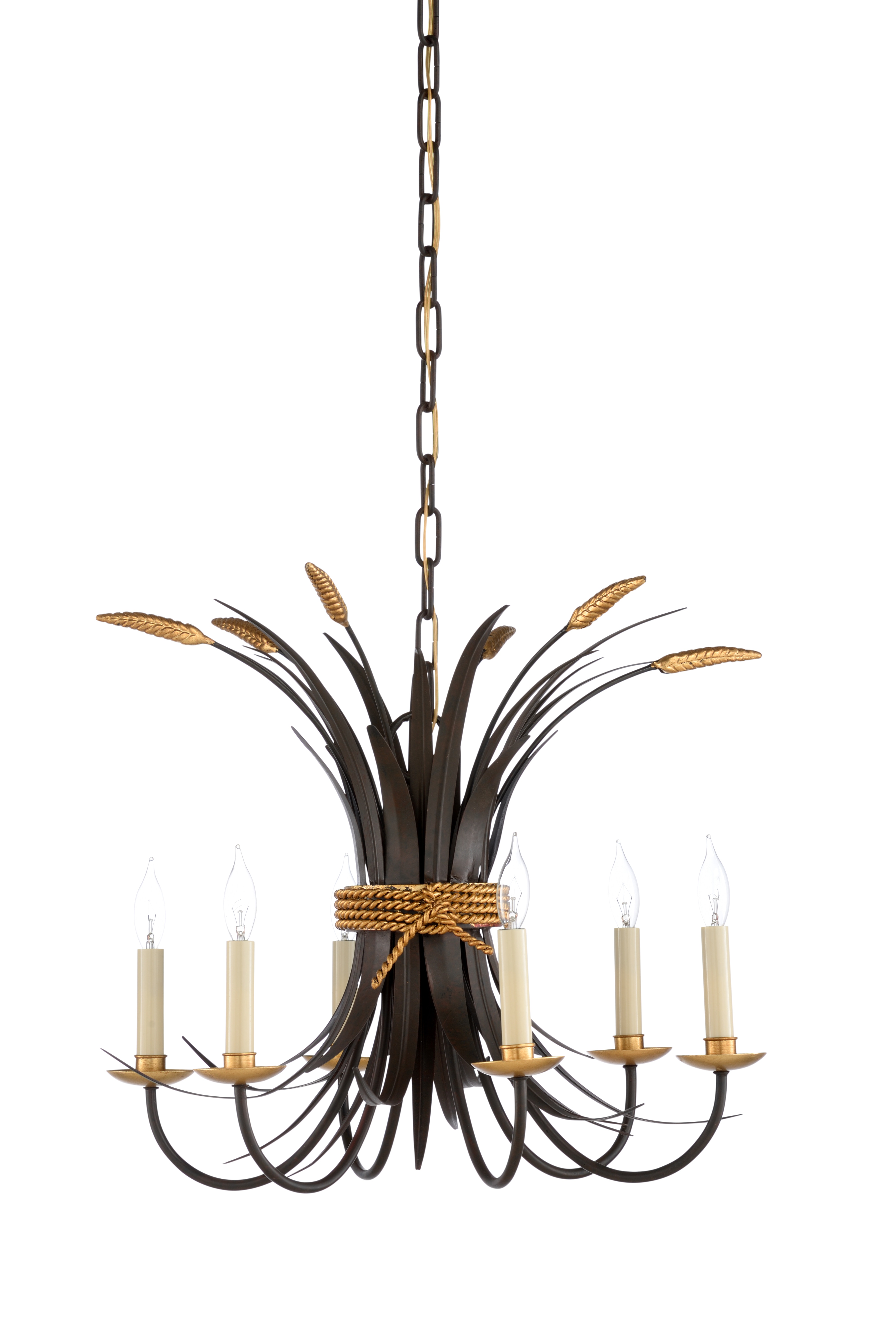 CHELSEA HOUSE Wheat Chandelier - Bronze 69411