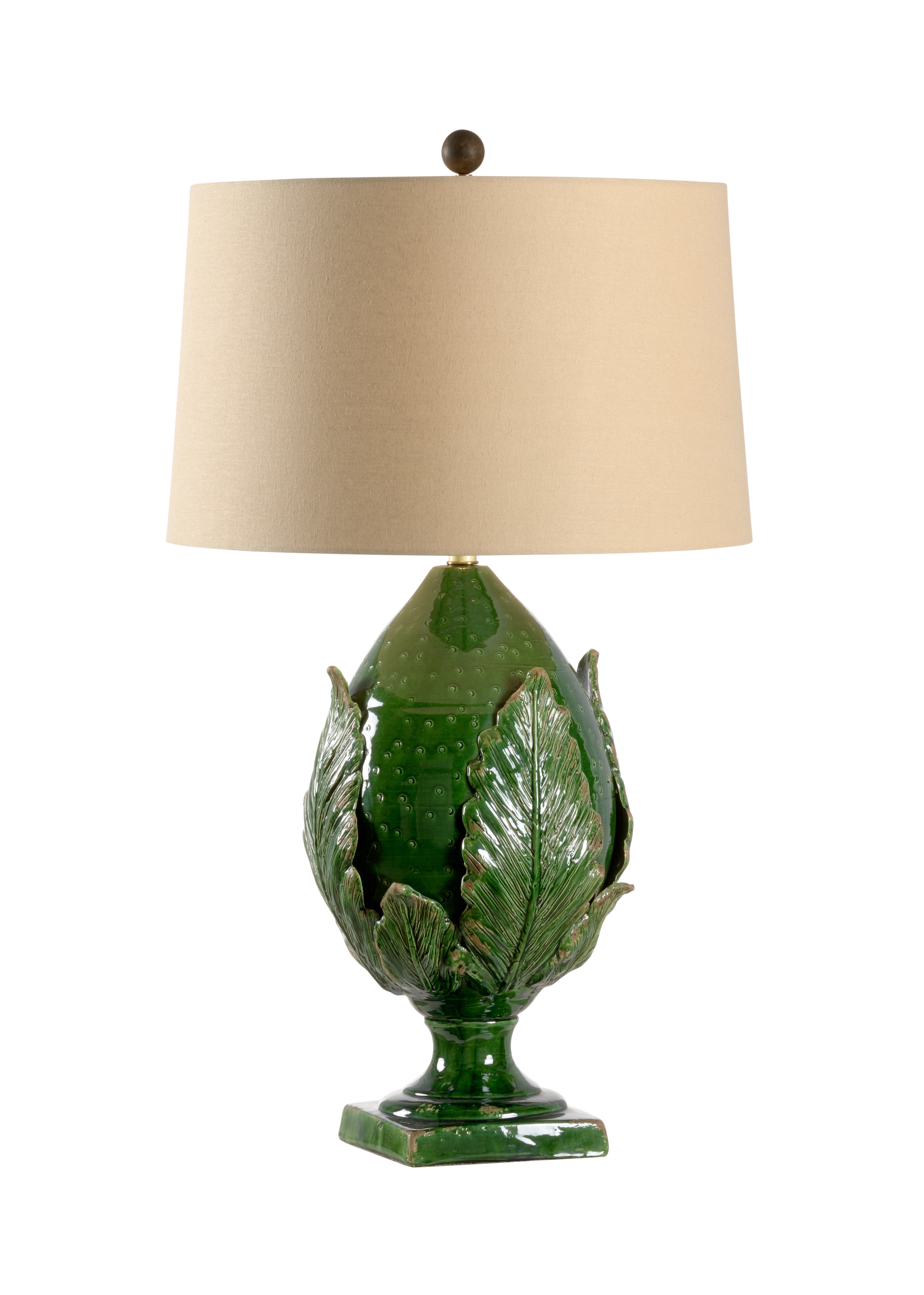 green artichoke lamp