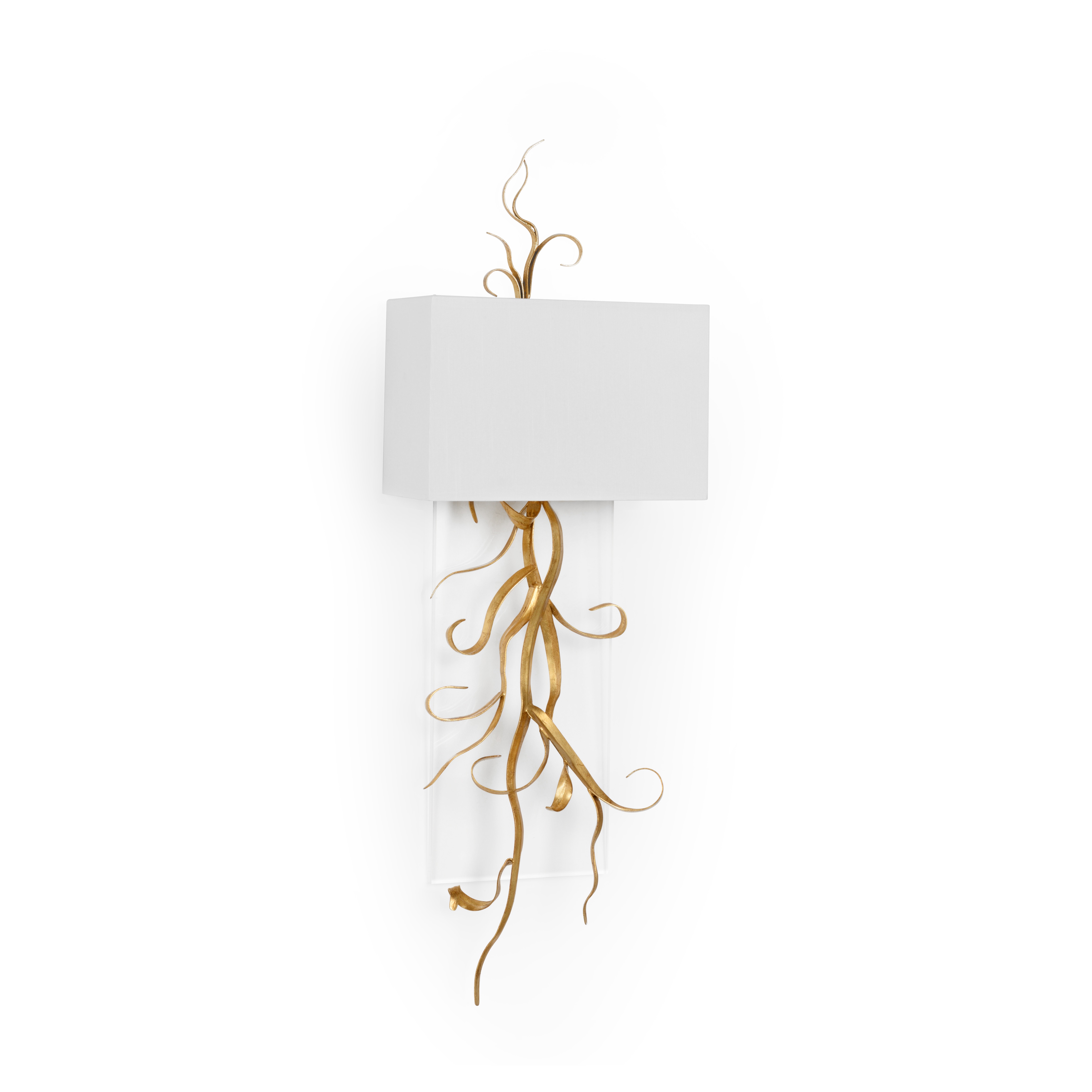 CHELSEA HOUSE Curling Leaves Sconce with Acrylic 70241