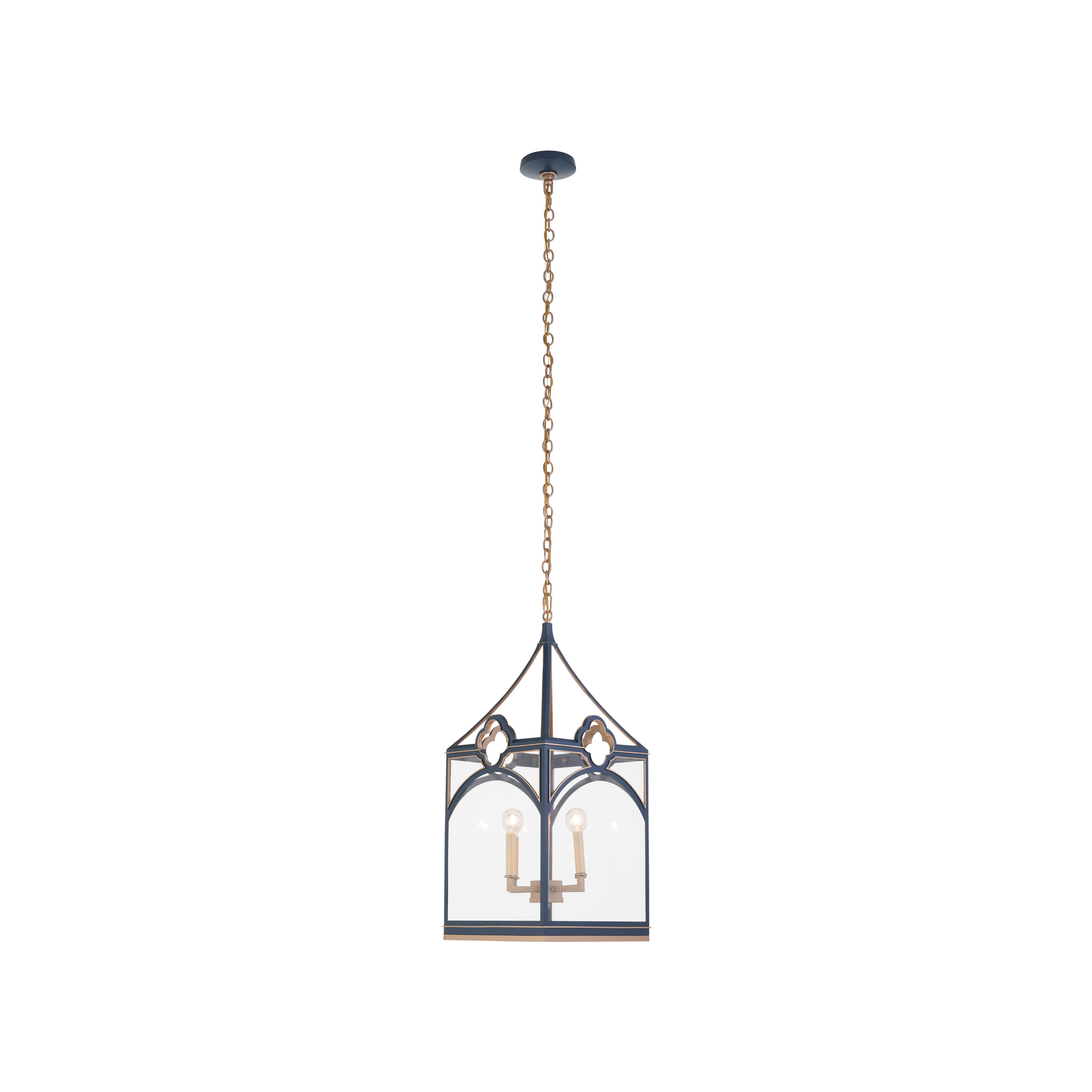 CHELSEA HOUSE Quatrefoil Lantern - Navy 70378