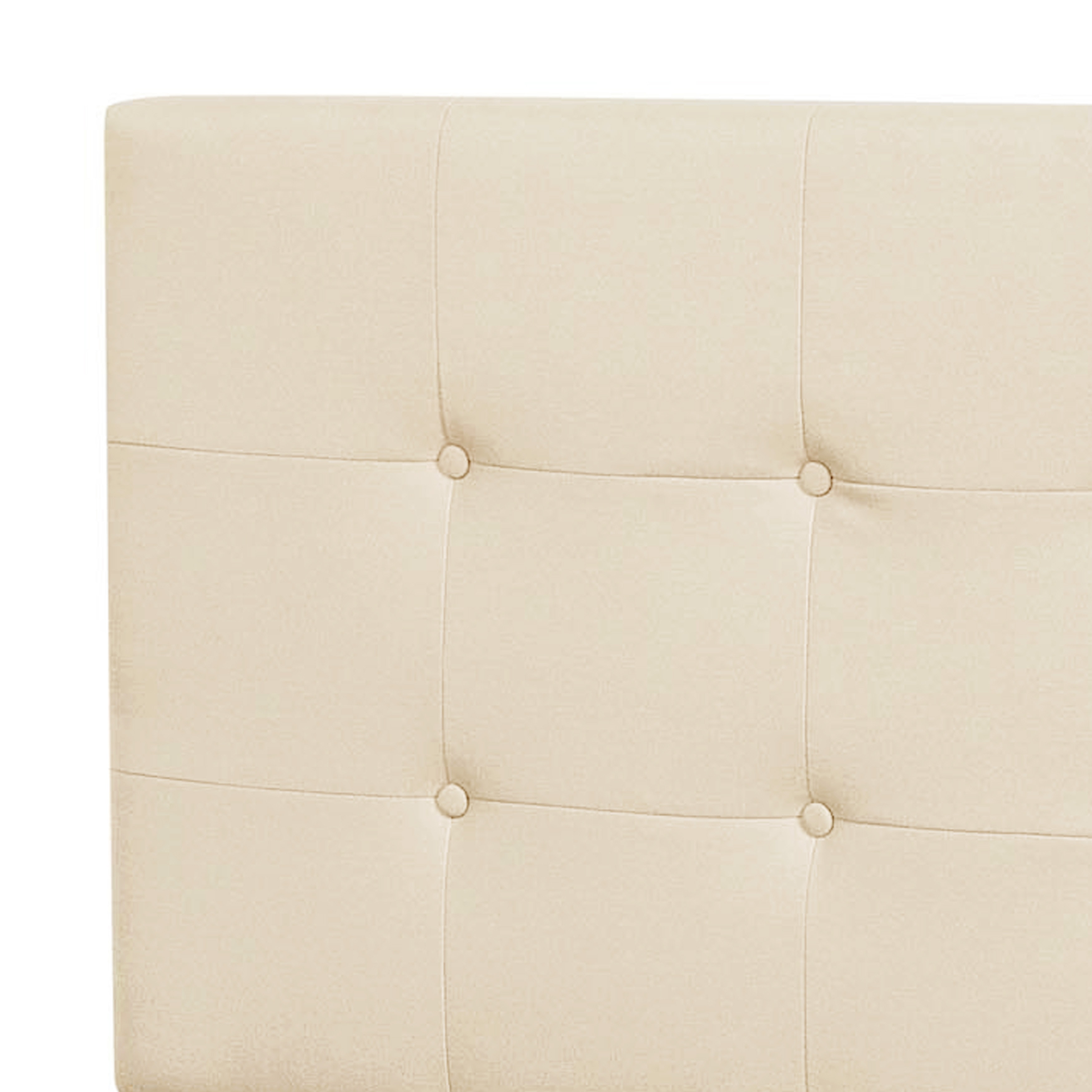 ACH Bedroom Button Tufted Full Upholstered Bed in Cream DS-A125