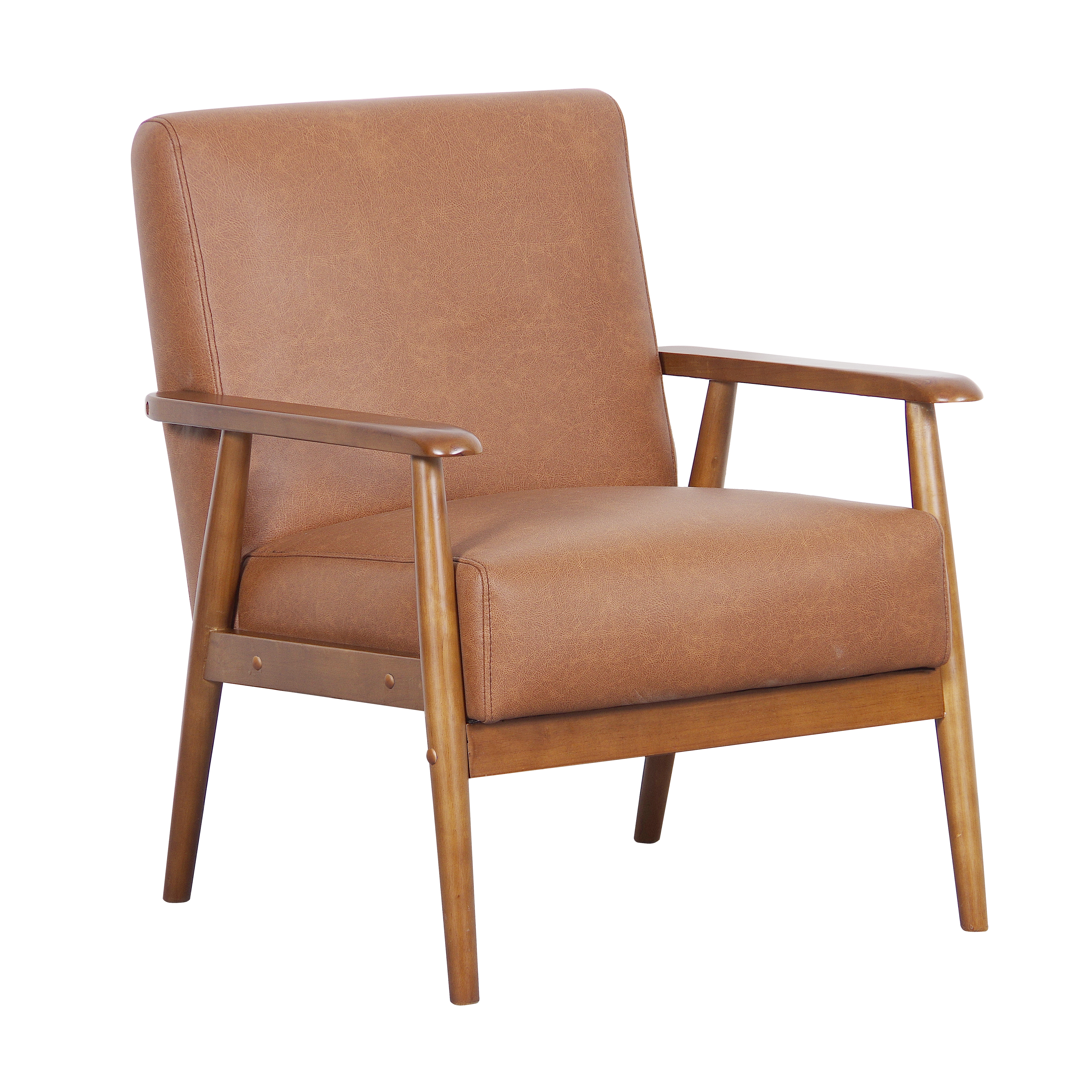 ACH Living Room Wood Frame Mid-Century Modern Accent Chair in