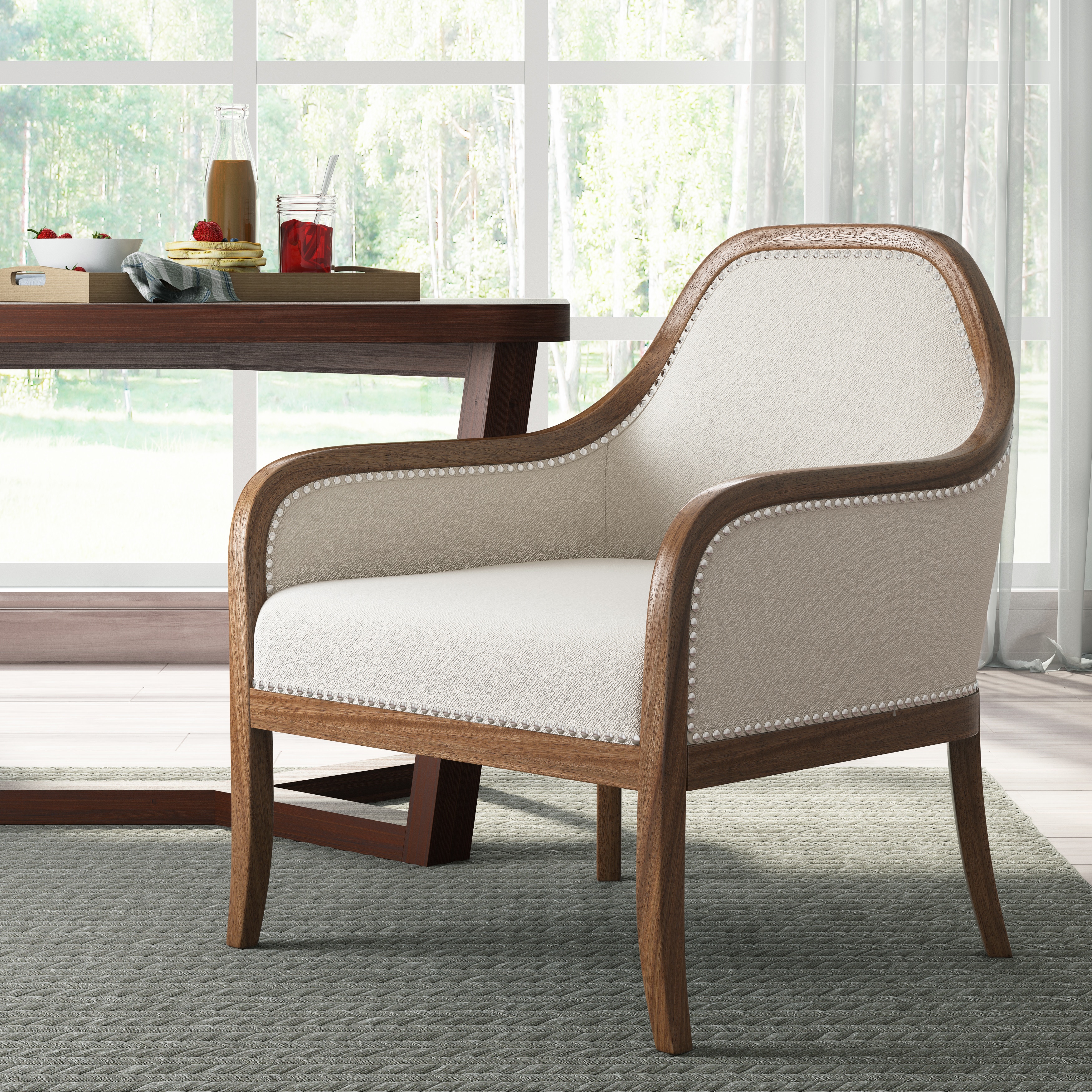 Accent chairs farmhouse discount style