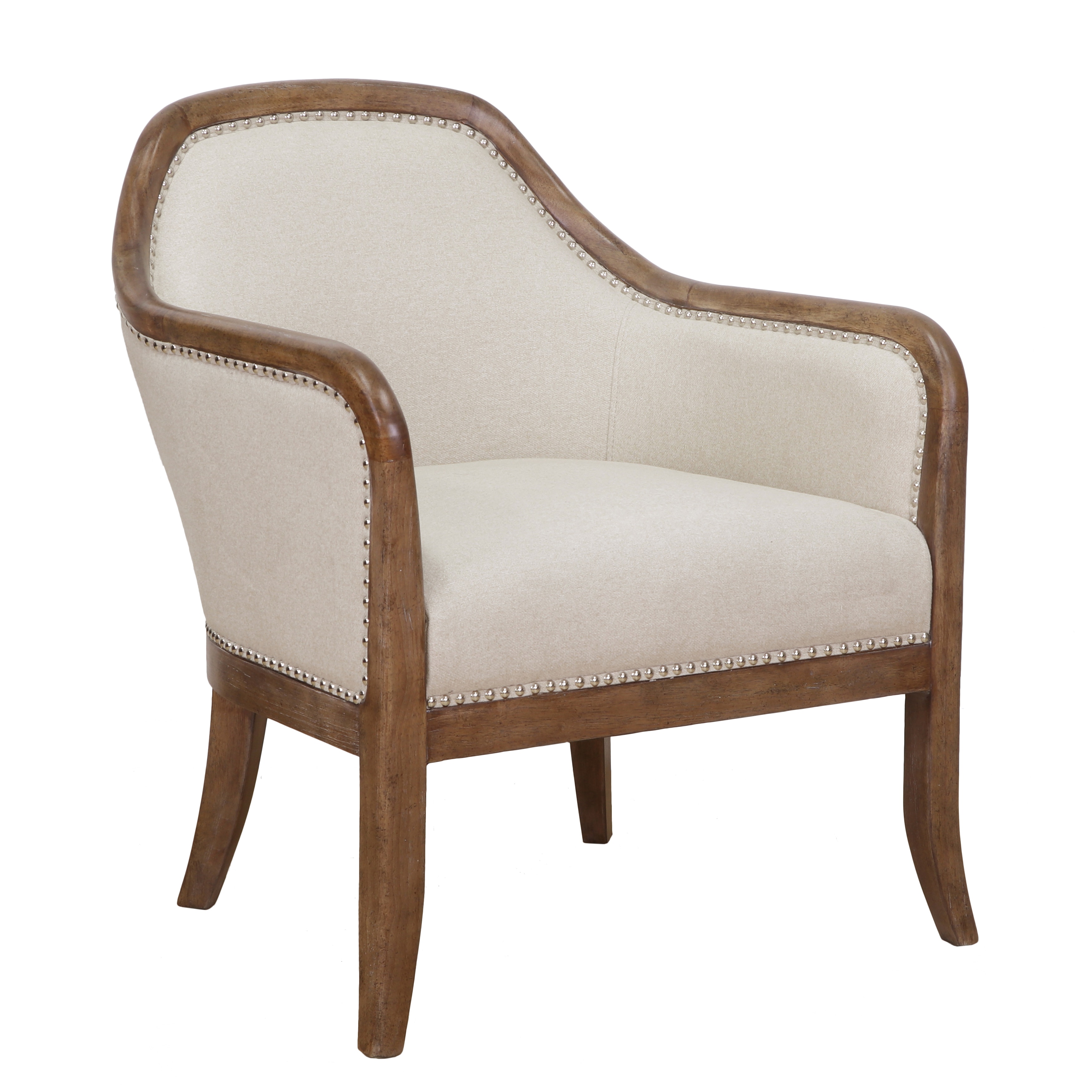 ACH Living Room Farmhouse Style Beige Accent Chair DS D153 701 545