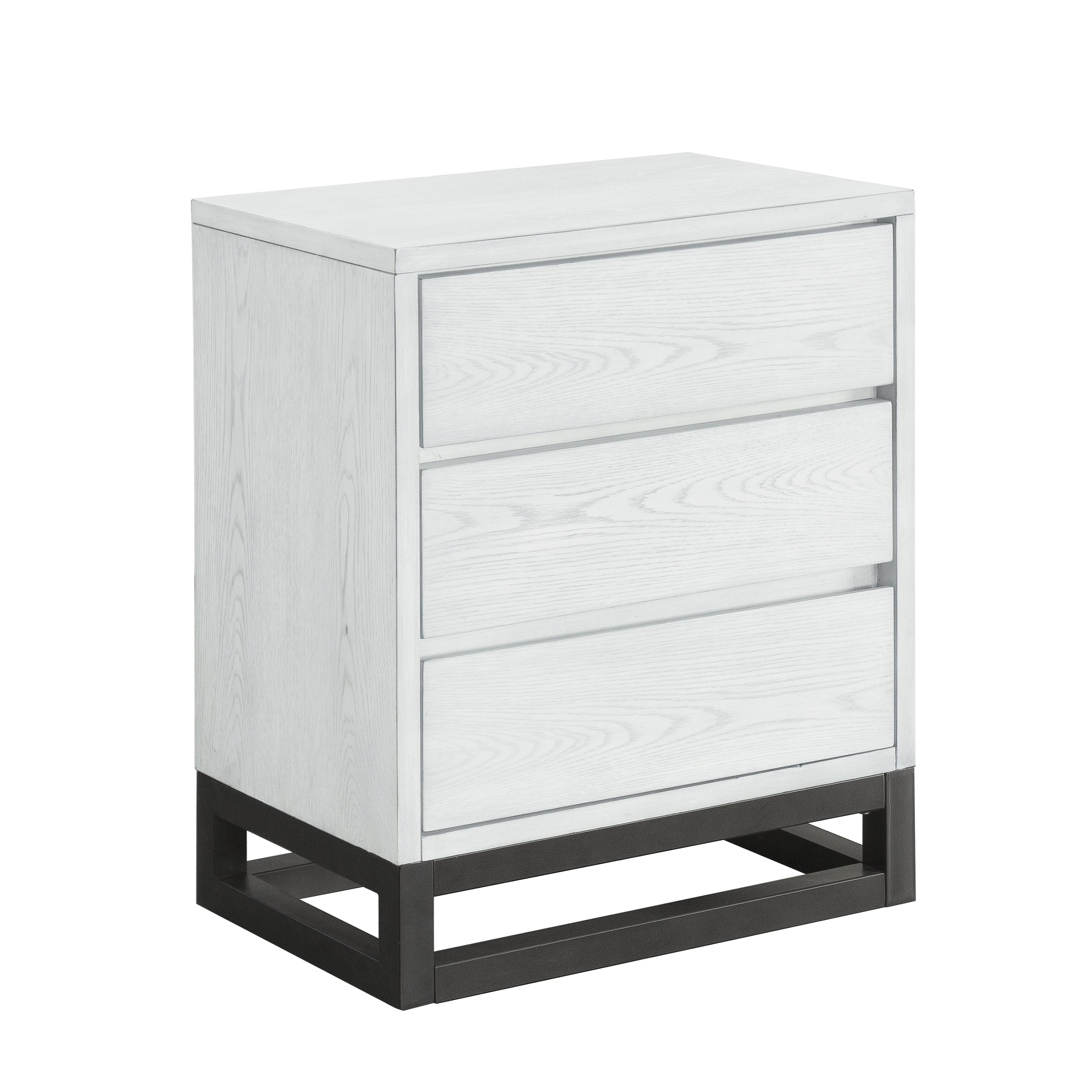 White industrial online nightstand