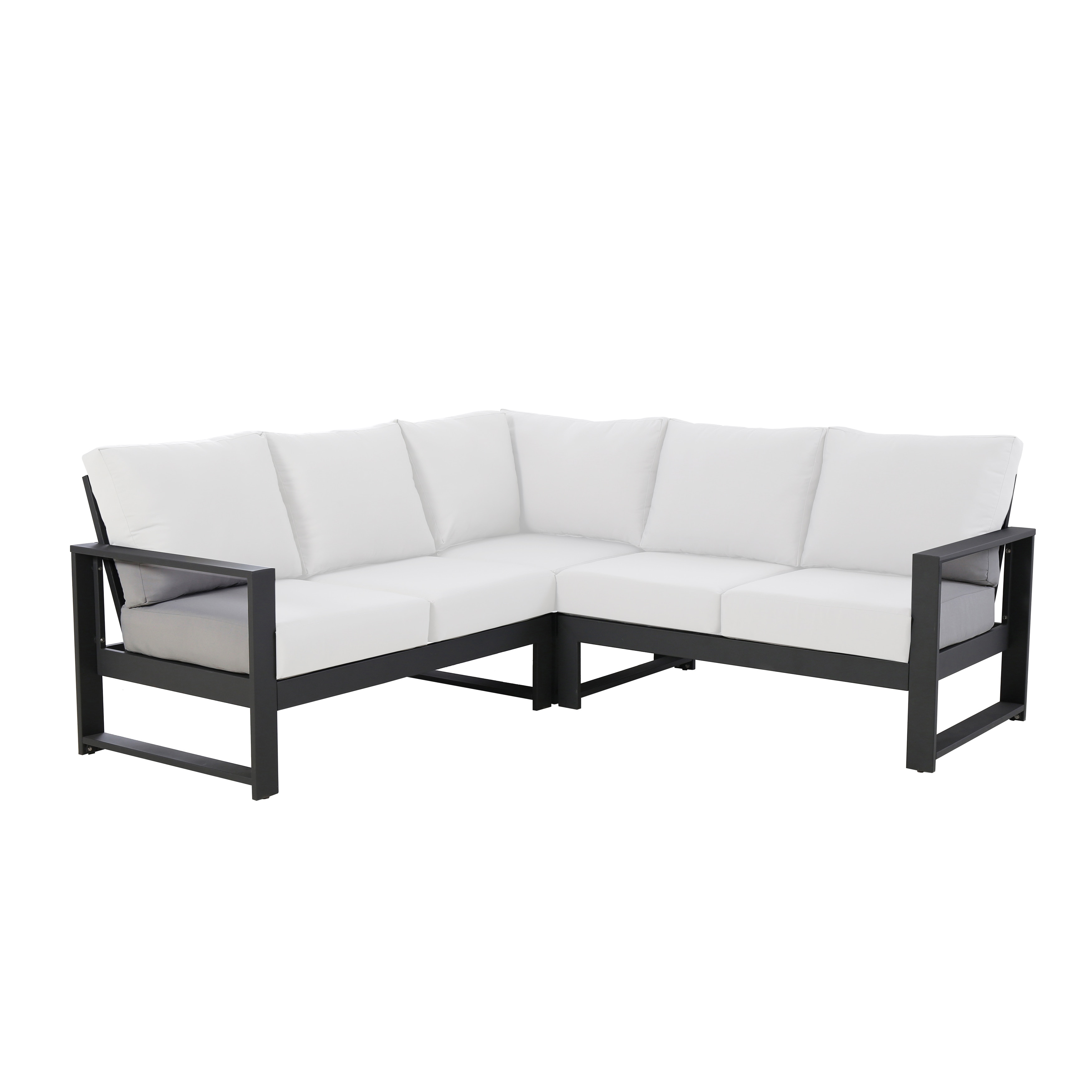 Metal frame corner garden sofa new arrivals