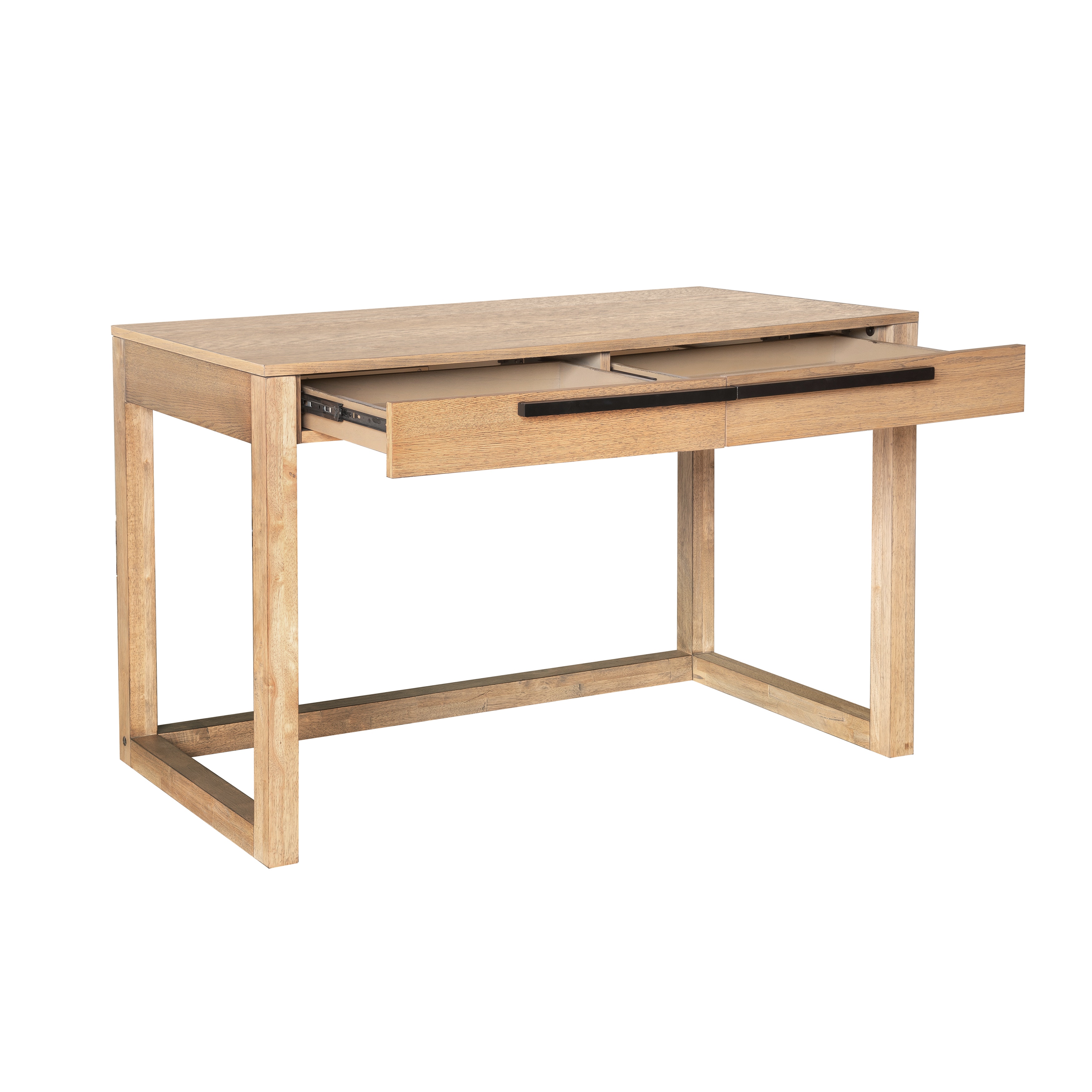 blonde oak desk