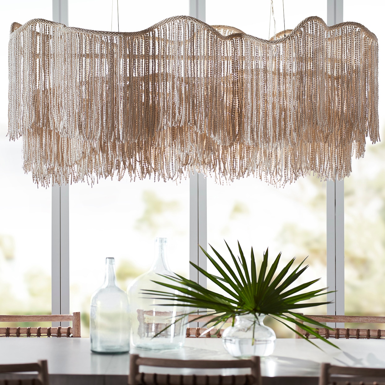 Palecek chandelier top