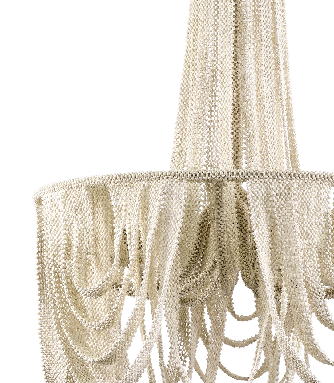 A chandelier with a fringe of handmade beads - Model Venezia 4800-S