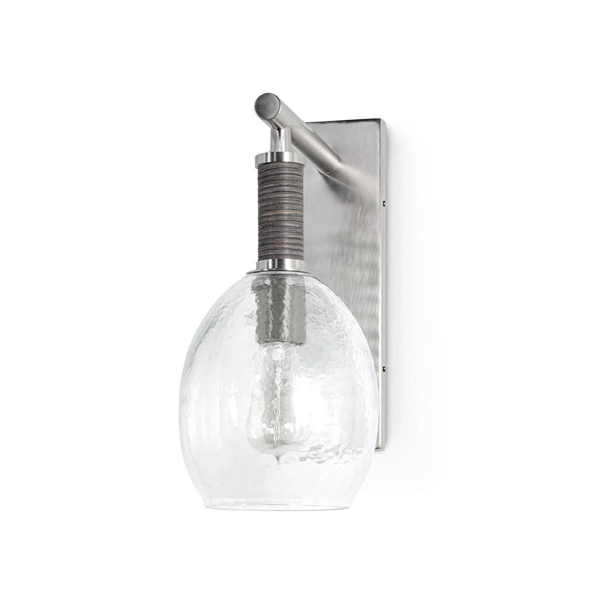 Kirk Nix Collection. Hand-blown rippled glass shade