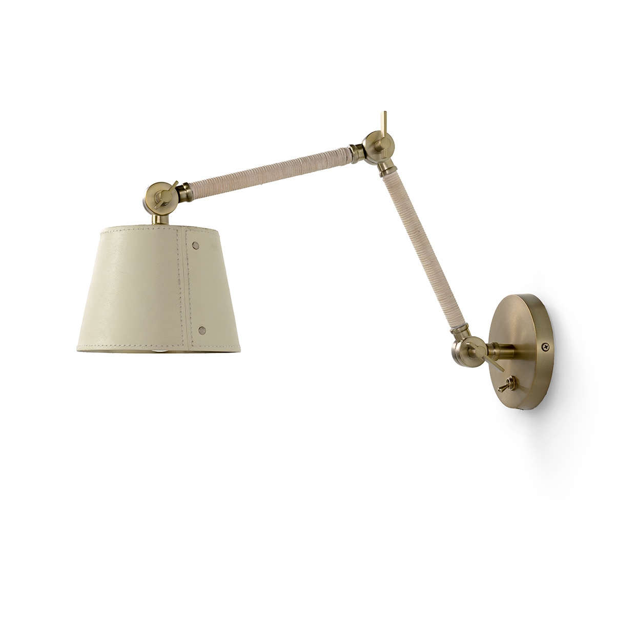 Palecek Wall Lights HENDRICK ARTICULATING SCONCE, CREAM 2741-41