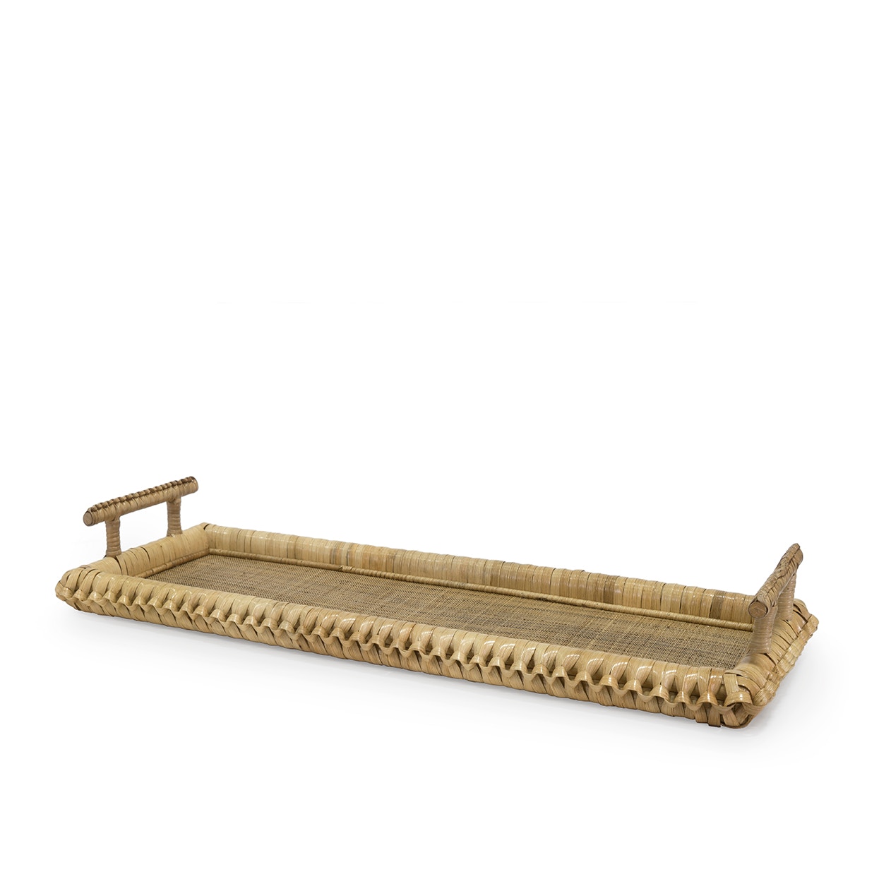  KENIS BRAIDED RECTANGLE TRAY, NATURAL 3063-01