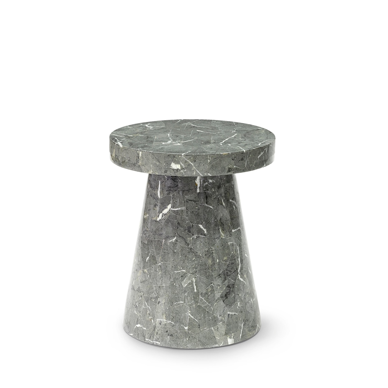 Foley Outdoor Side Table Short Grey PALECEK