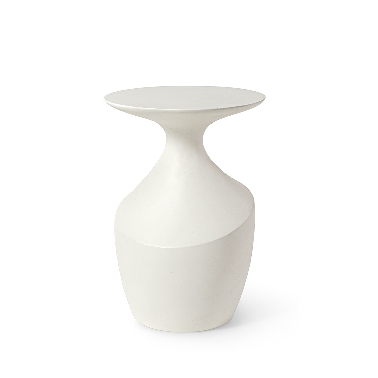 Chelsea Outdoor Side Table Tall White PALECEK