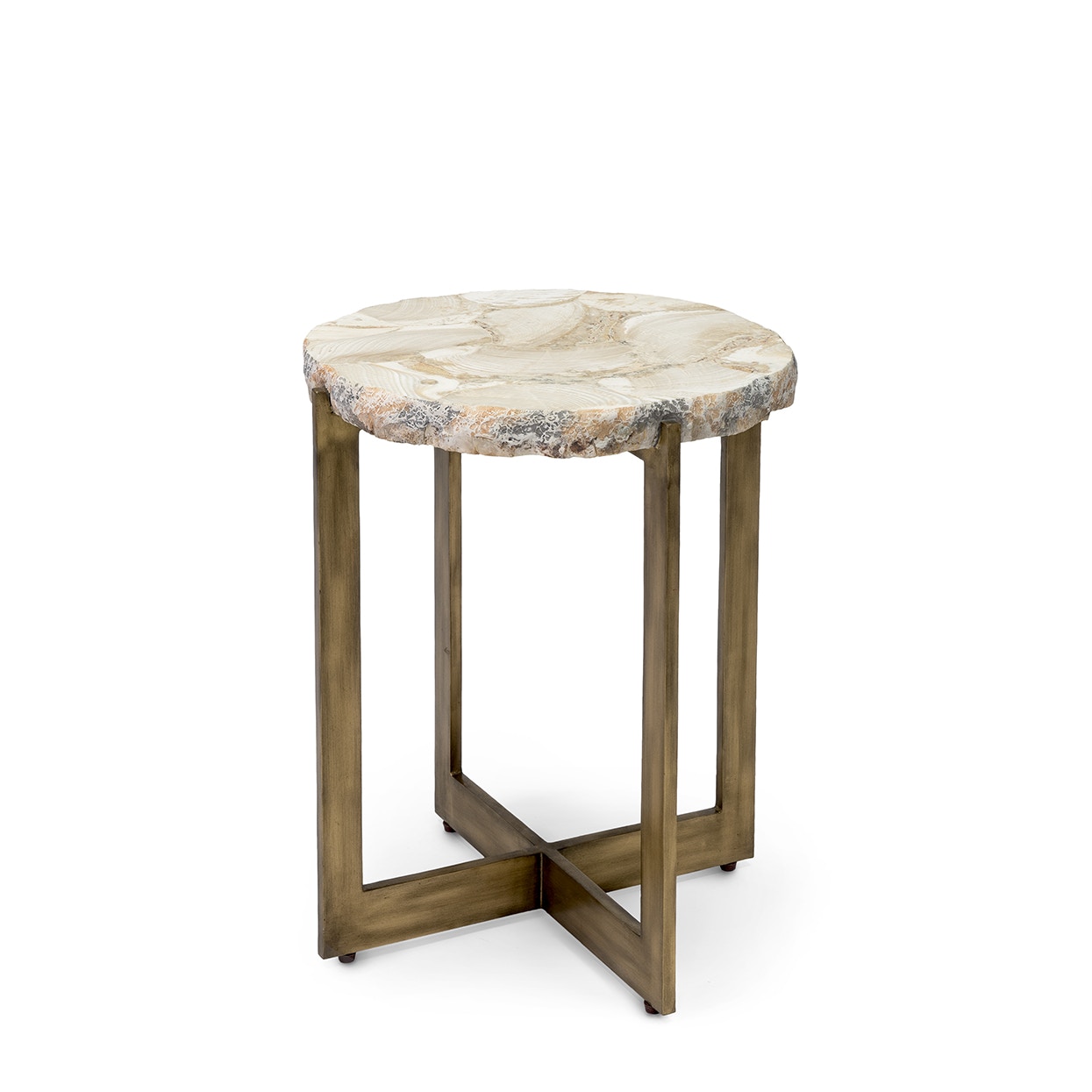 Durham Fossilized Clam Side Table | PALECEK