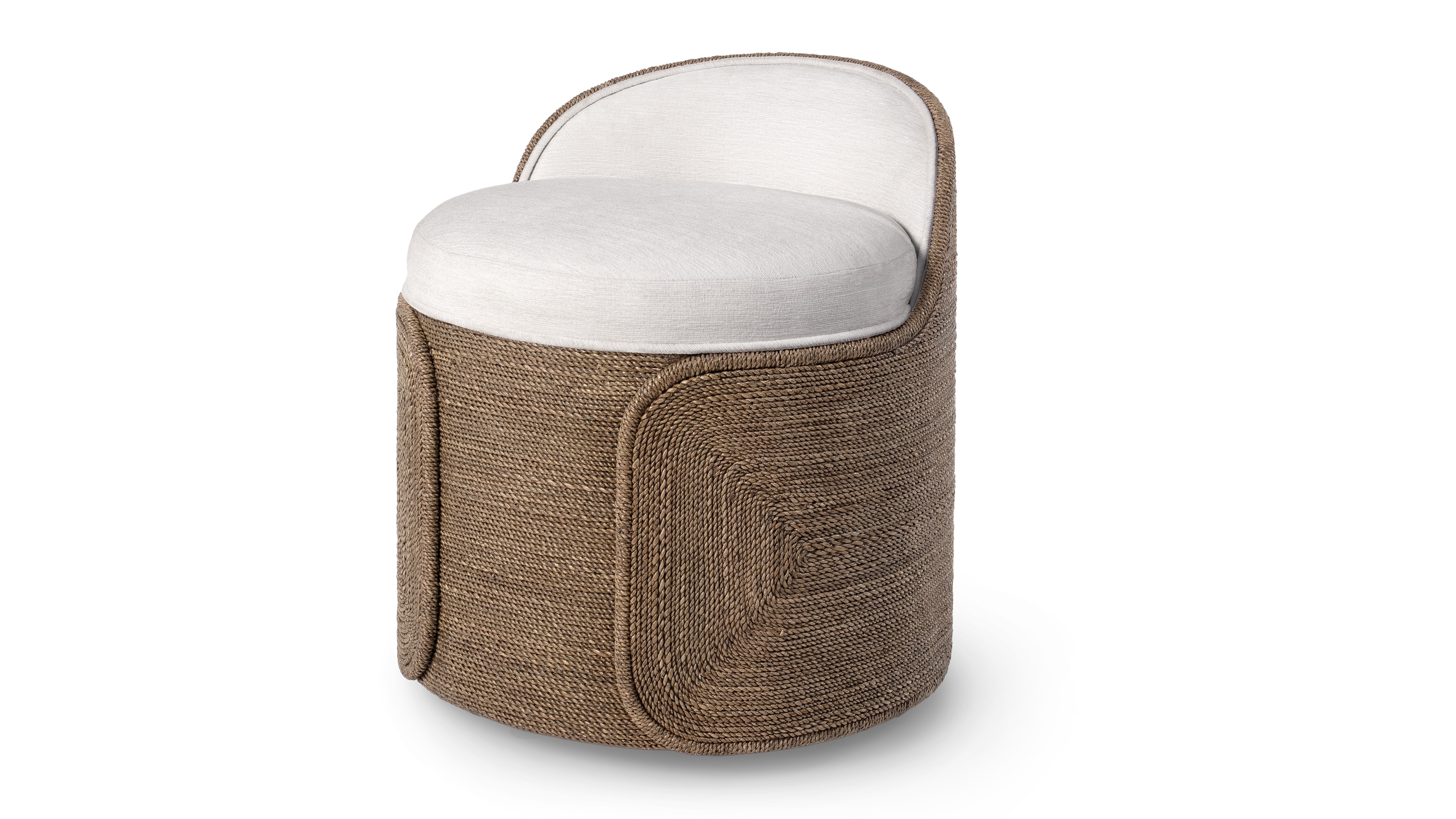 Palecek Casual Dining BERLIN SWIVEL STOOL, WALNUT 7032-01+8246-4K