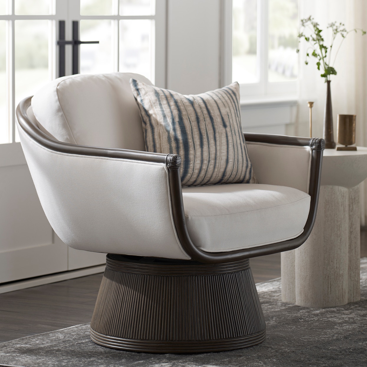 Baldwin Swivel Lounge Chair PALECEK