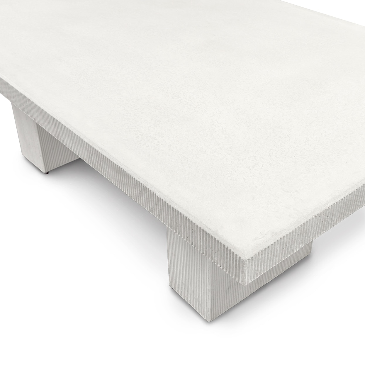 Delano Outdoor Rectangle Dining Table, White PALECEK