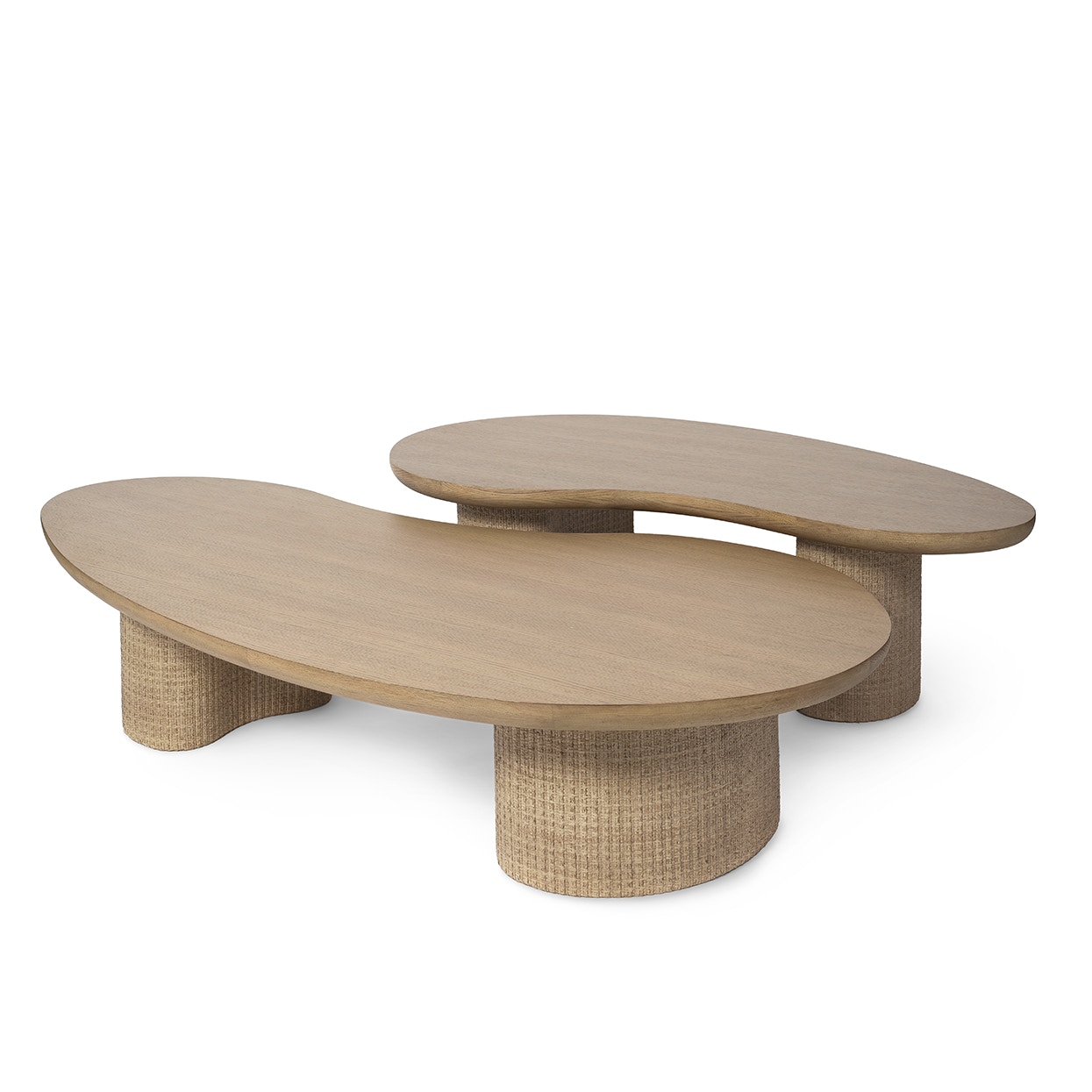 Palecek Living Room ZOEY NATURAL OAK COFFEE TABLE, LARGE 7210-96