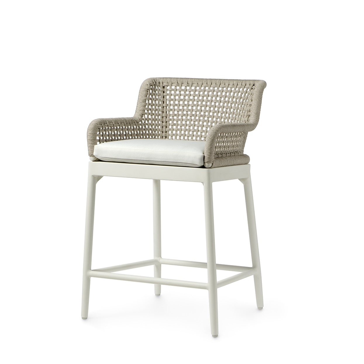 Somerset Outdoor 24 Counter Stool, Ivory PALECEK