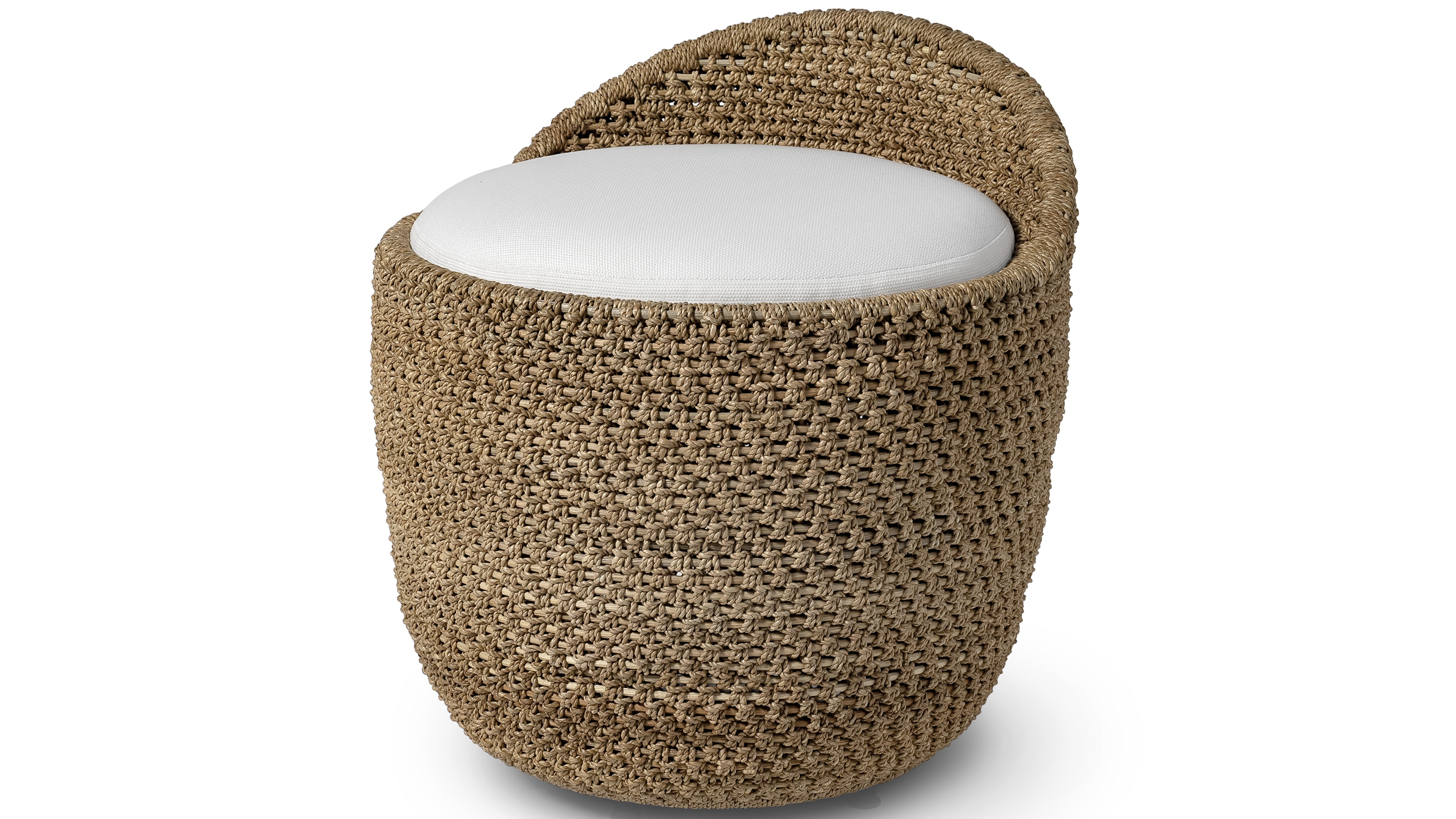 Green Oaks Swivel Stool, Natural | PALECEK