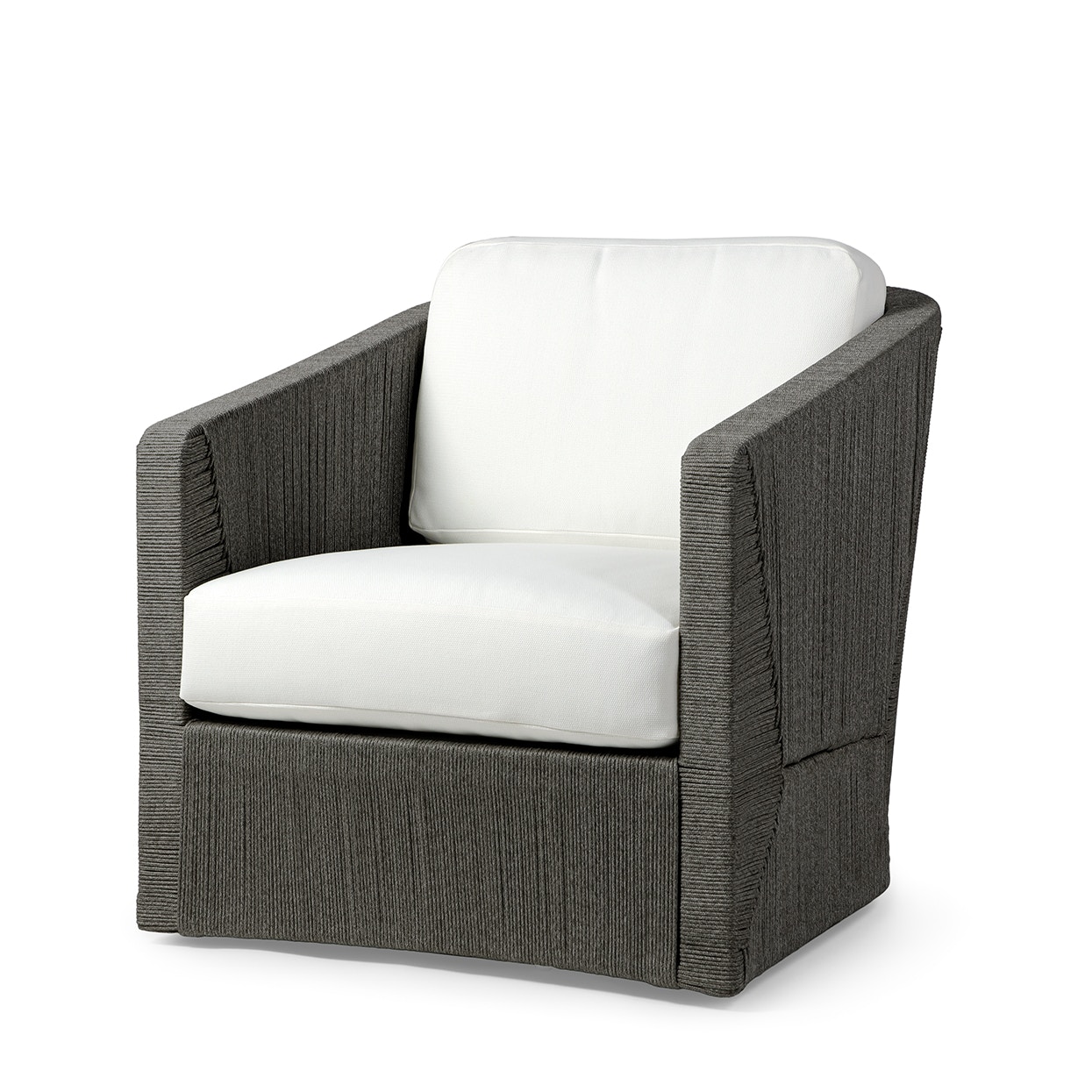 Carmine Outdoor Swivel Lounge Chair, Coal PALECEK