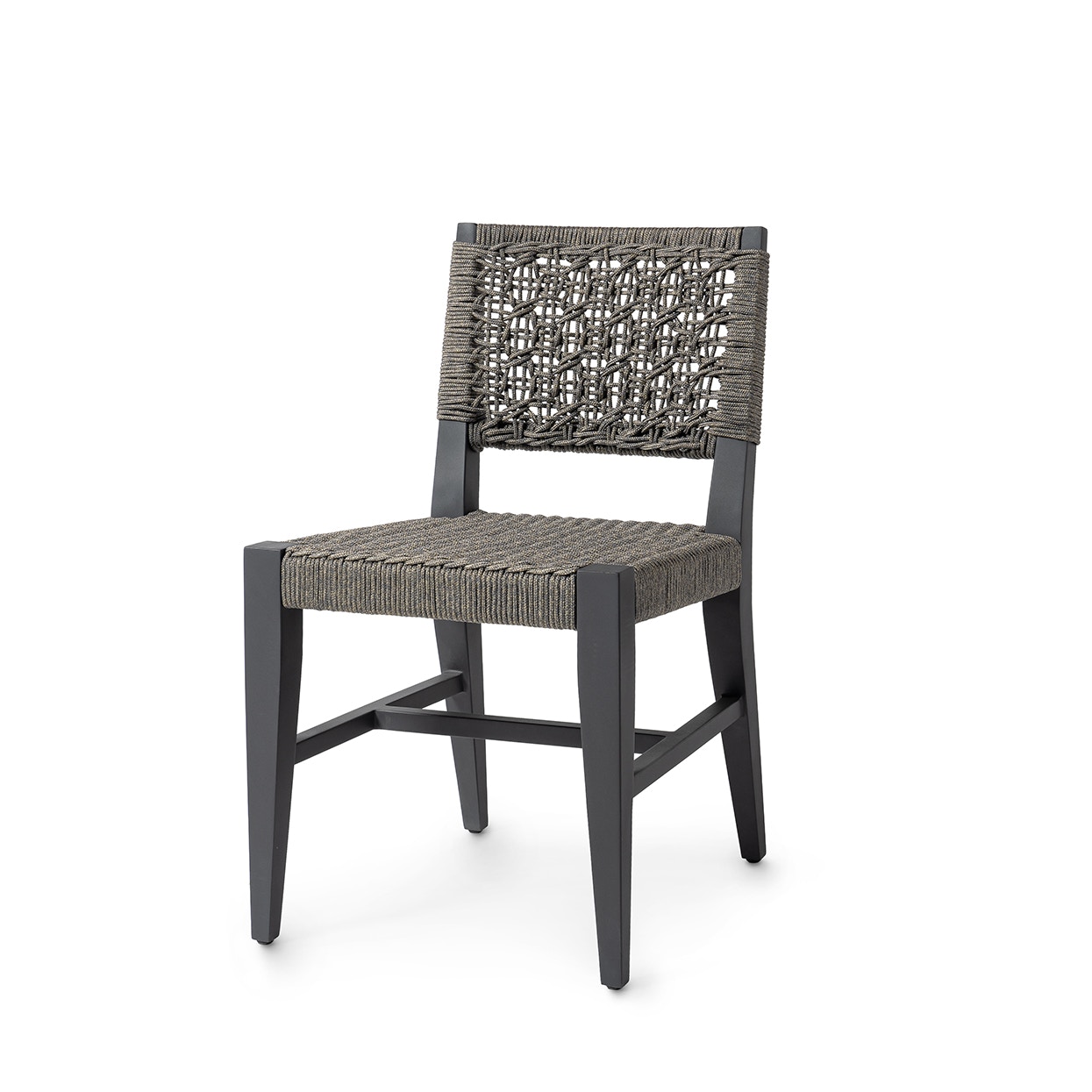 Oliver Outdoor Side Chair, Charcoal PALECEK