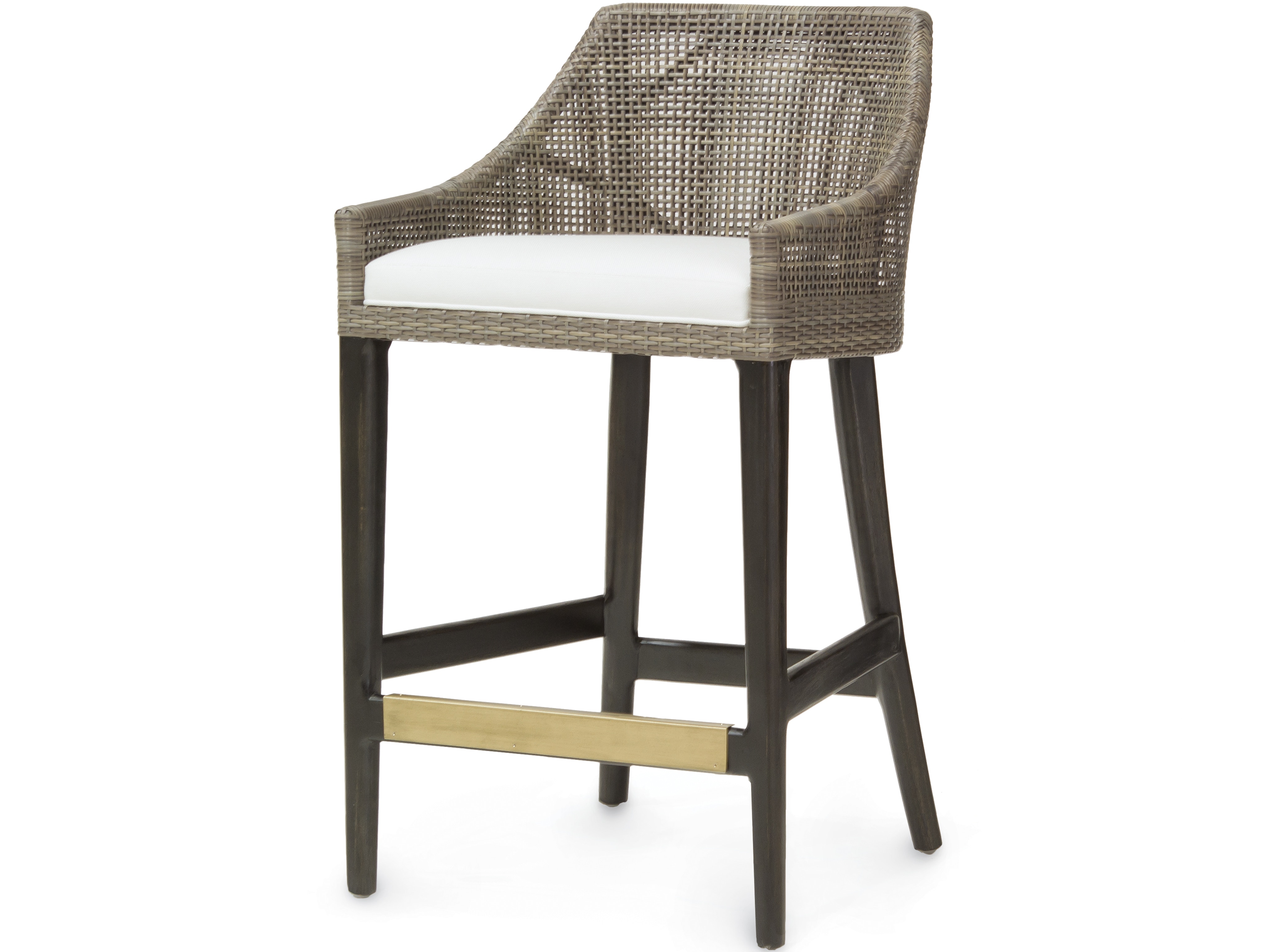 Wicker counter online chair