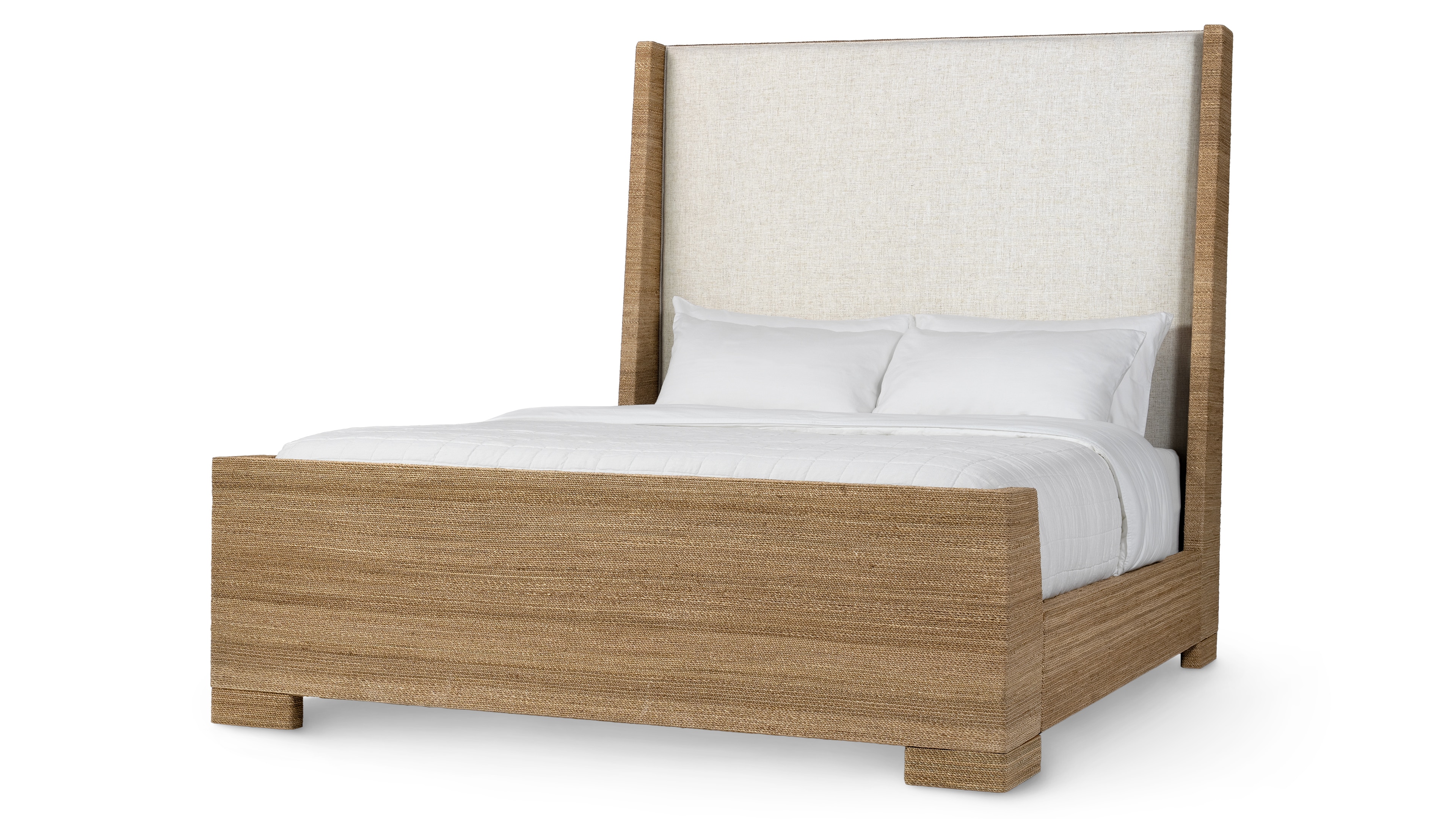 Palecek Bedroom WOODSIDE SLEIGH BED, KING NATURAL 7671-01+