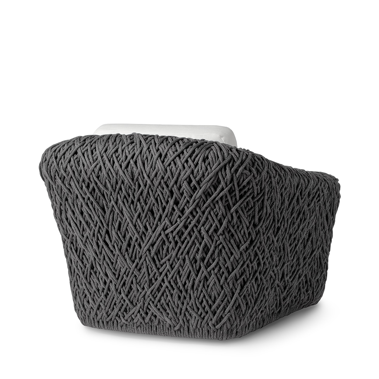 Palecek Outdoor Furniture CARTER OUTDOOR SWIVEL LOUNGE CHAIR, BLACK