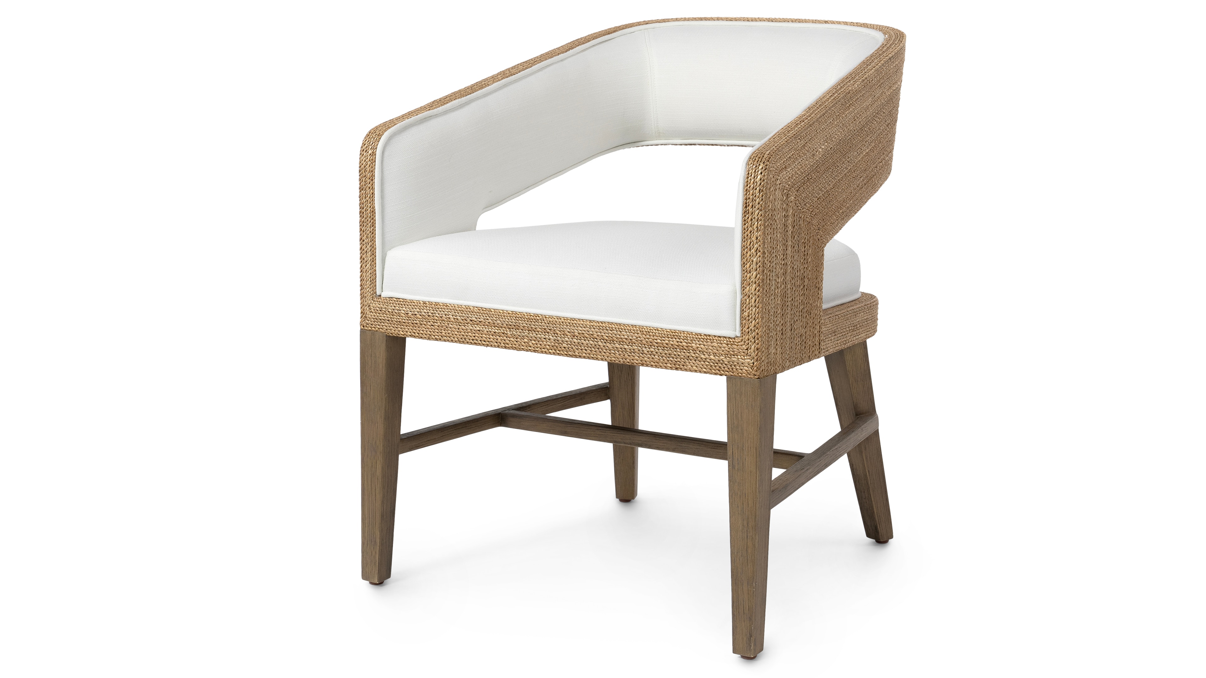 Palecek Living Room HADLEY ARM CHAIR, NATURAL 7904-01+8627-6K