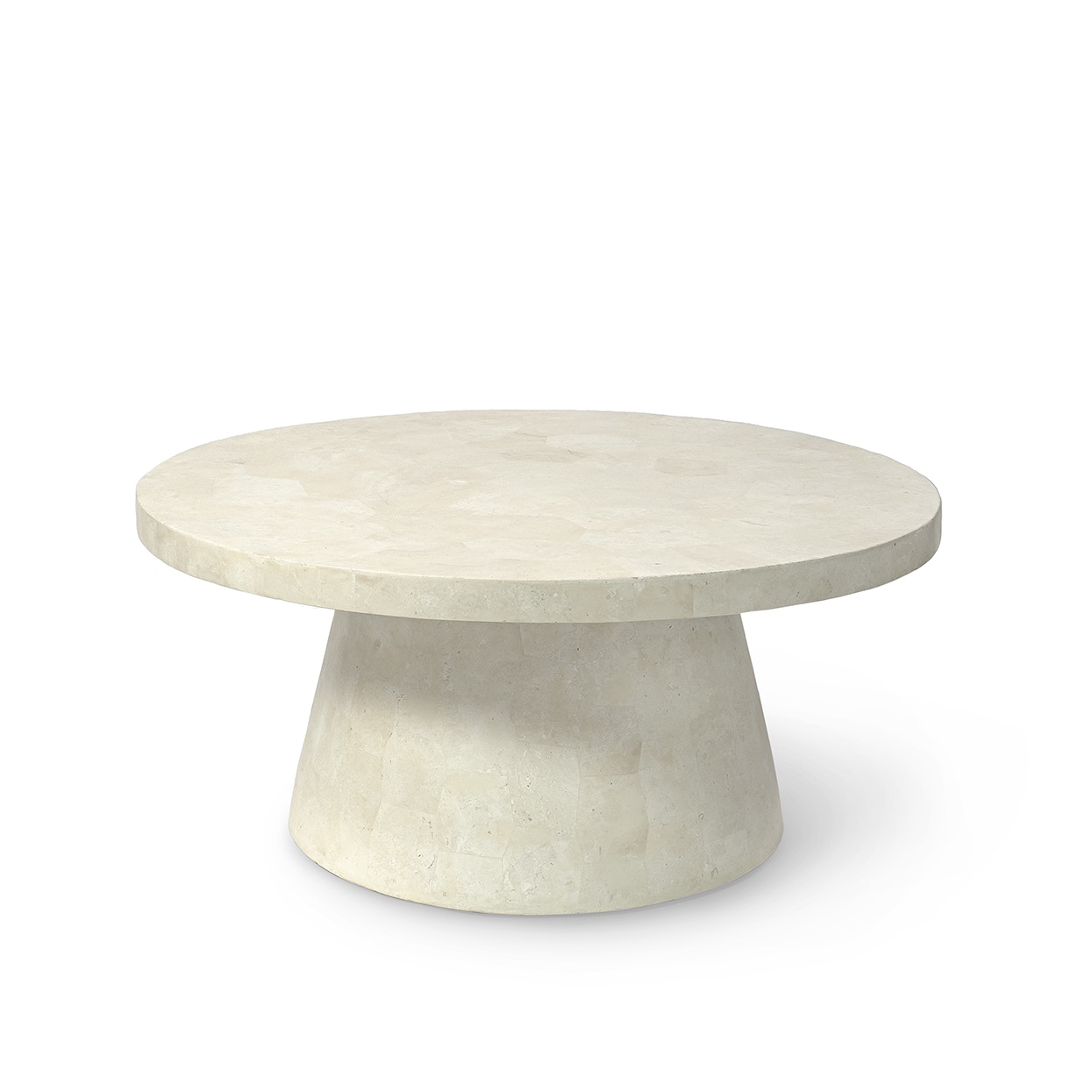 Palecek Outdoor Furniture FOLEY STONE OUTDOOR COFFEE TABLE WHITE 7942 41