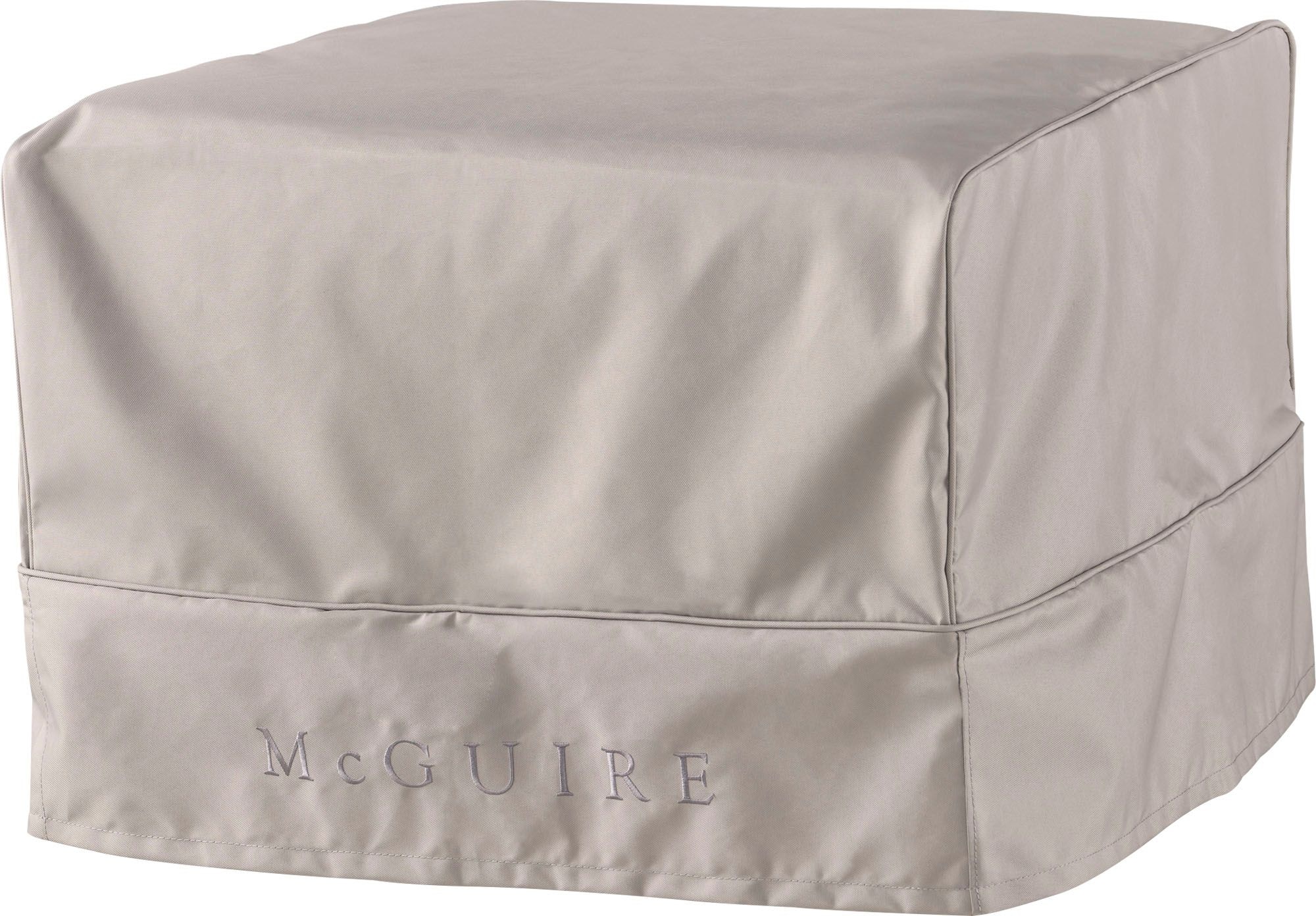 McGuire 25 Inch Square Ottoman Cover 