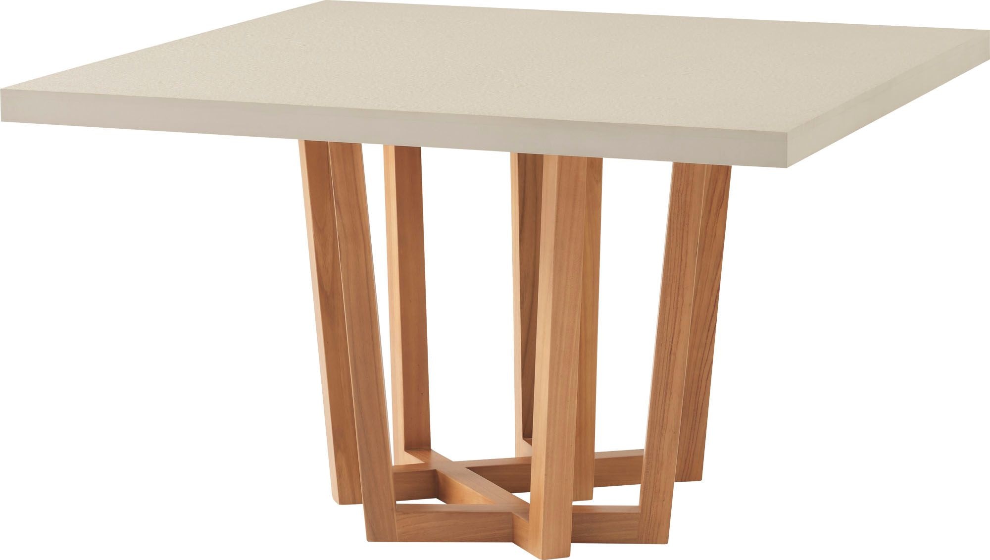 McGuire Cutter Square Dining Table - Stone Top 