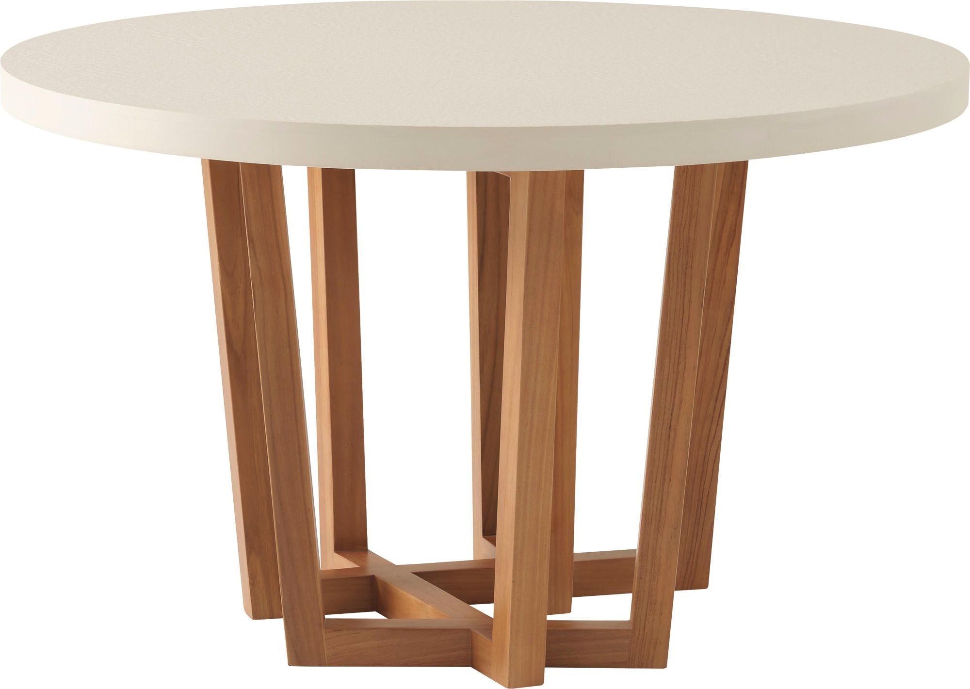 McGuire Cutter Round Dining Table - Stone Top 