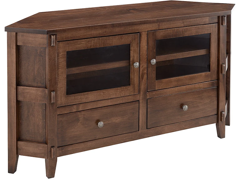 Amish Essentials Home Entertainment 61 inch Corner Console 4961 ...