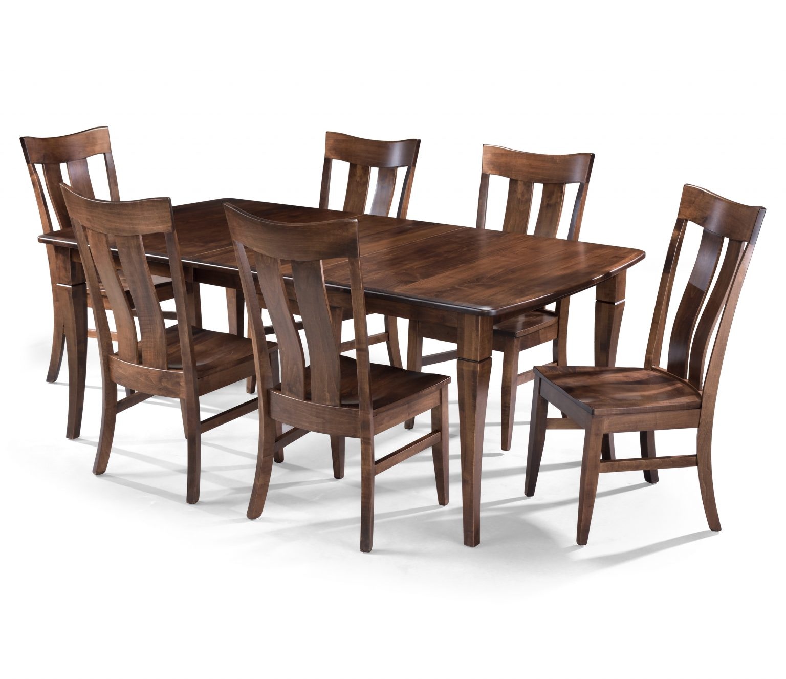 Amish Essentials Bow End Table with Flare legs and Florence Chair Bow End Table and Florence Chair