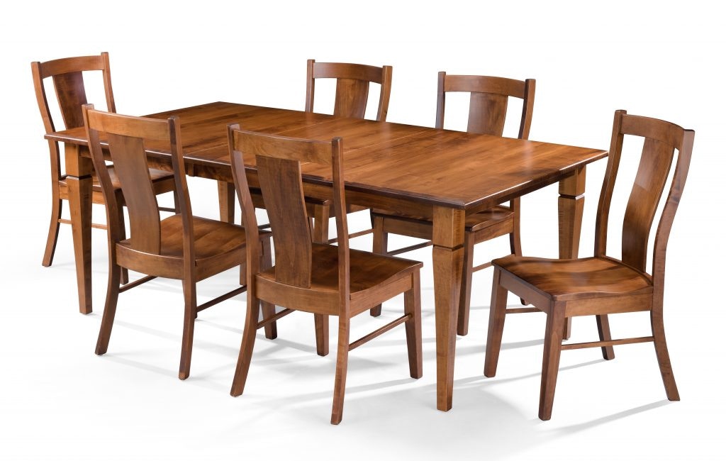 Amish Essentials Rectangular Table/4 Sided Taper Legs & Lucas Chair Rectangle Table and Lucas Chair