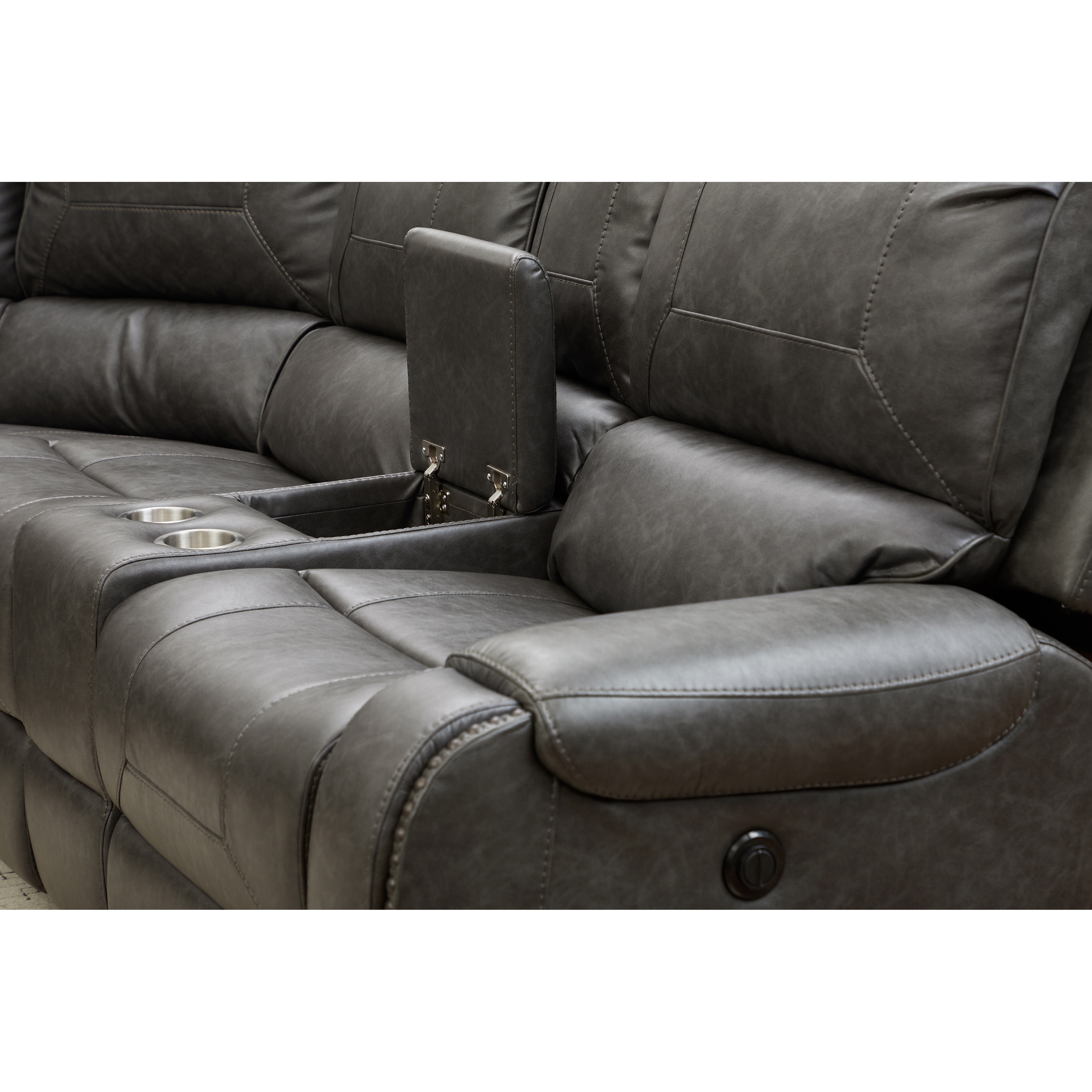 Glider recliner deals sectional