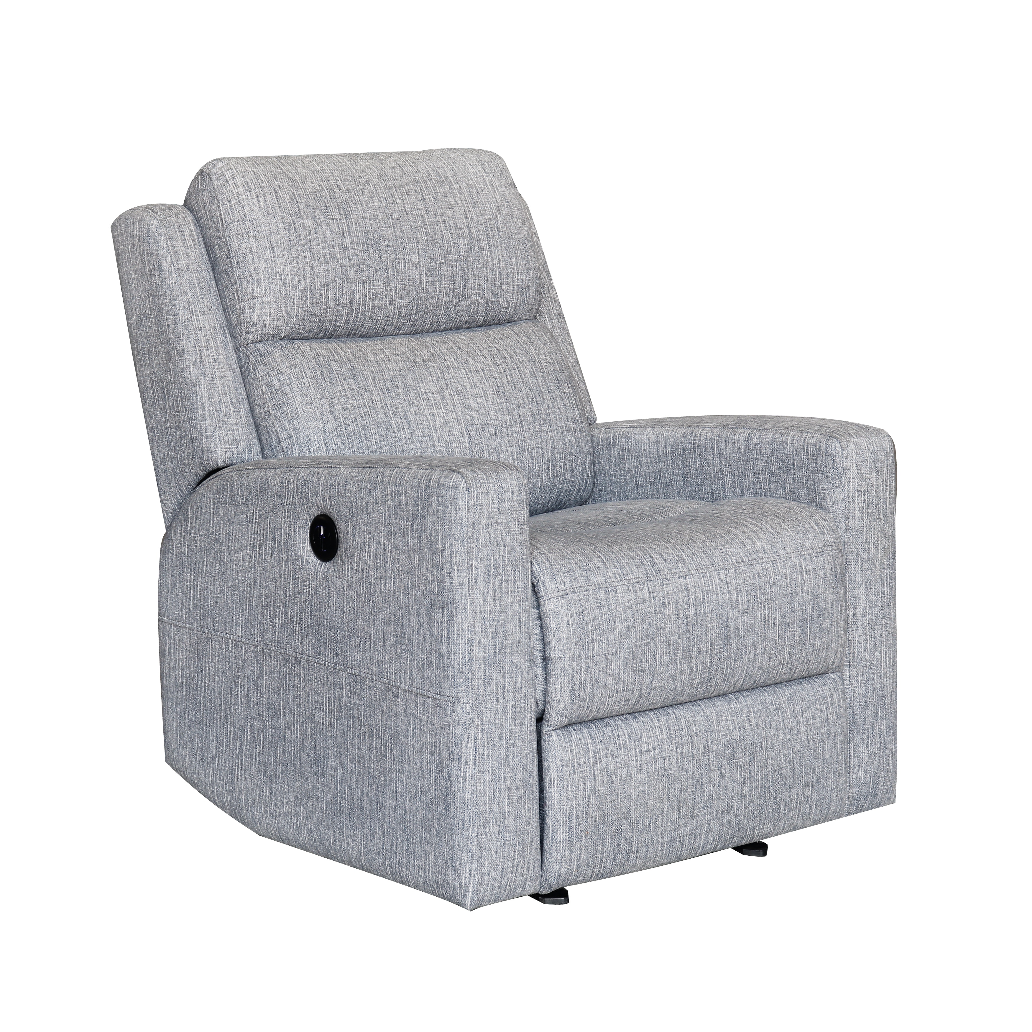 PRI Living Room Kamiah Power Glide Recliner Flam Slate DS