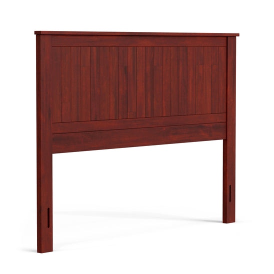 Rize Home Wainscott Wood Headboard - Cherry Wainscott Wood Headboard - Cherry