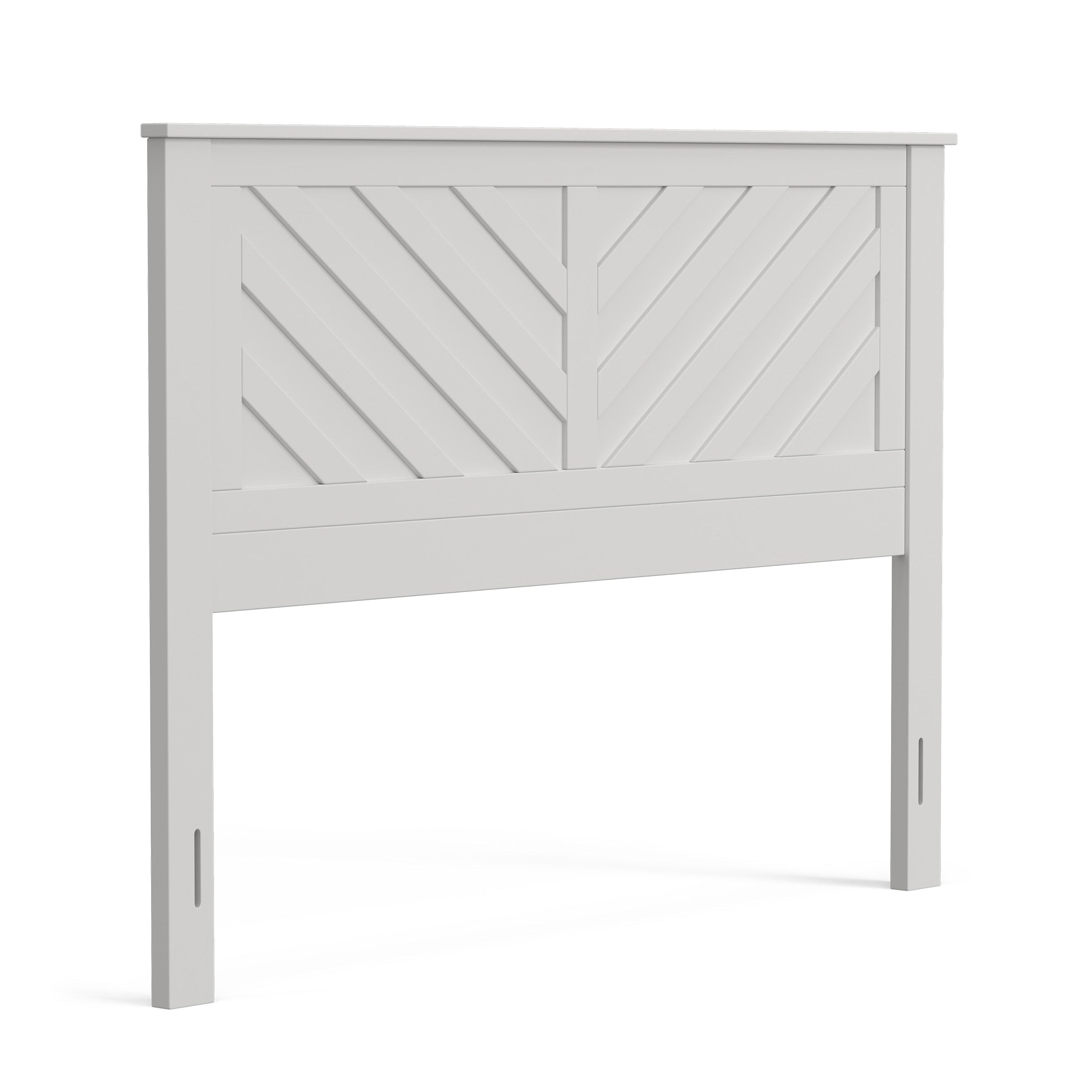 LaFerme Wood Headboard - Gloss White