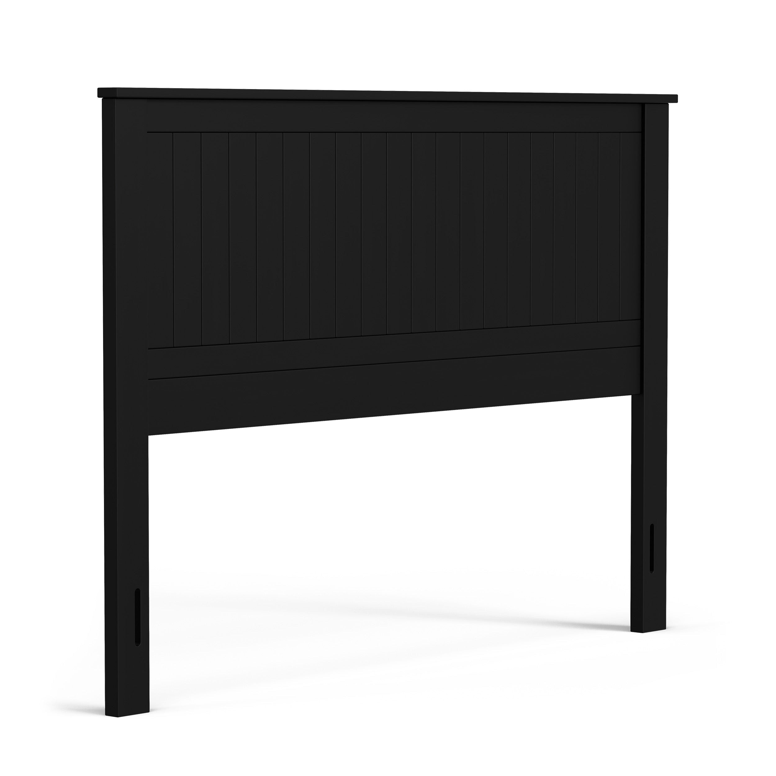 Rize Home Wainscott Wood Headboard - Gloss Black Wainscott Wood Headboard - Gloss Black